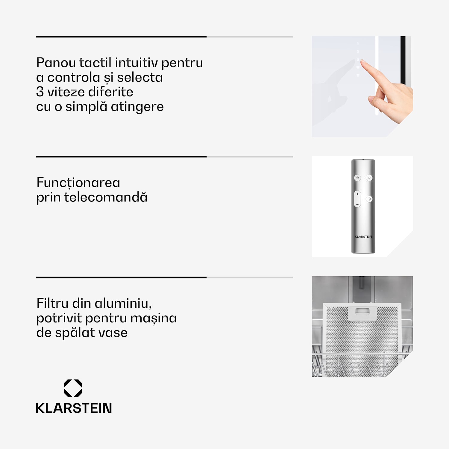 Hota LuxeAir, 90 cm, WLAN + Bluetooth, LED, 750 m³/h, extracție/recirculare, CEE: A 90 cm