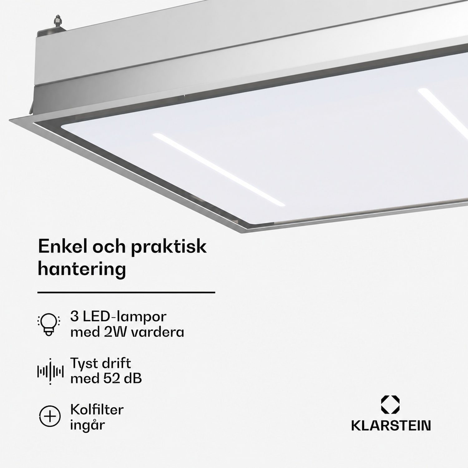 LuxeAir Fläktkåpa | 90 cm | WLAN + Bluetooth | LED | 562 m³/h | frånluft/cirkulationsluft | EEC: A 90 cm
