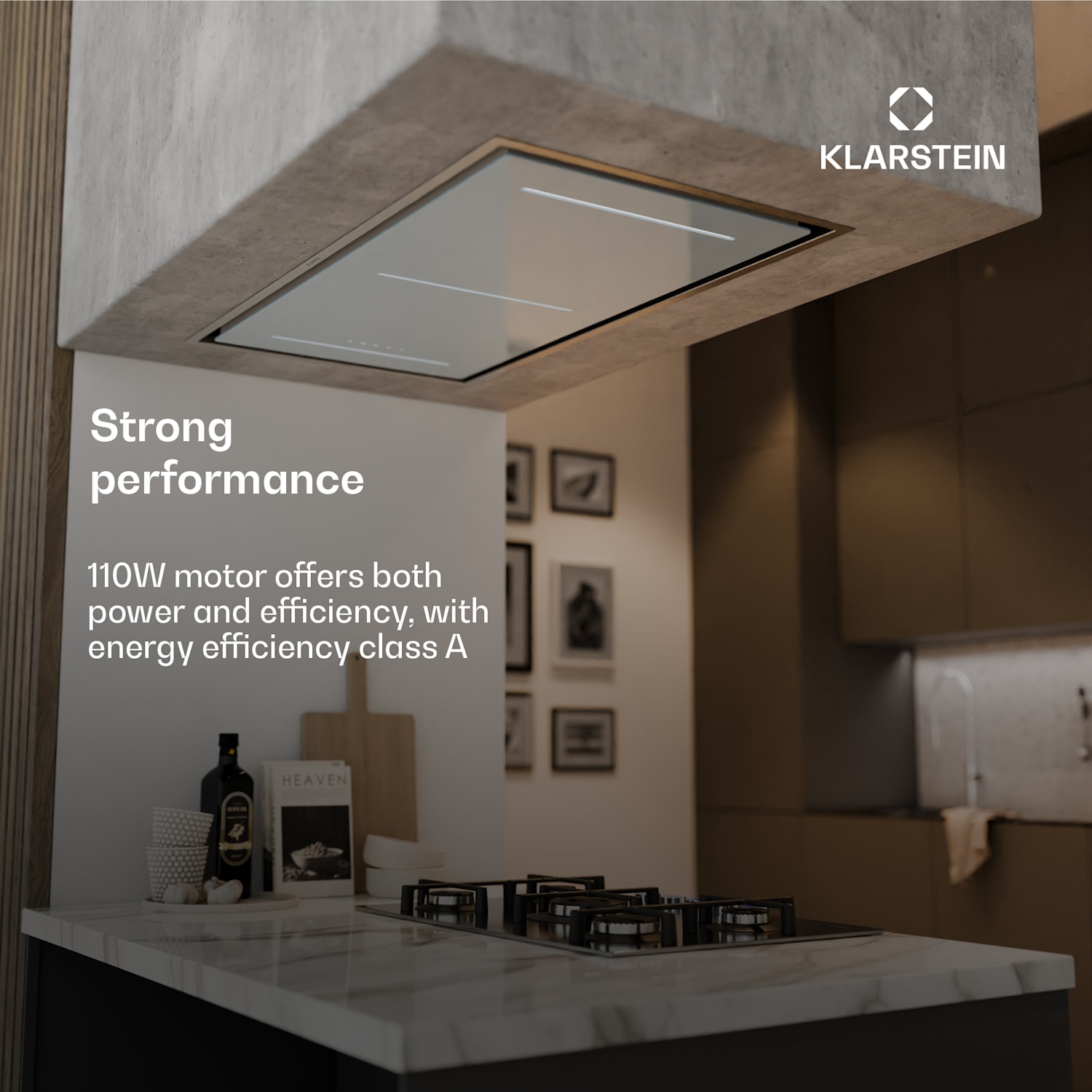 Exaustor LuxeAir | 110 cm | WLAN + Bluetooth | LED | 750 m³/h | exaustão/recirculação de ar | EEC: A 110 cm