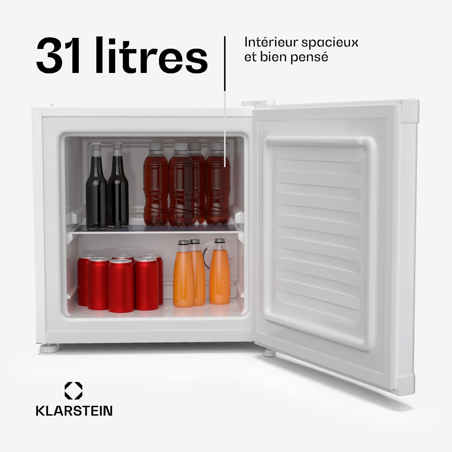 Irene koelvriescombinatie | compact | vriezer en koelkast ineen | zuinig Klassiek | Wit