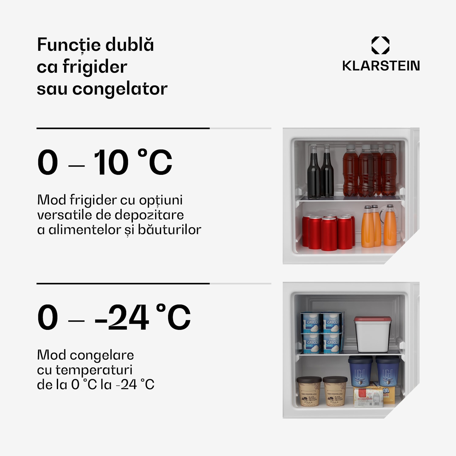 Irene frigider și congelator, compact, congelator și frigider într-unul singur, economic 