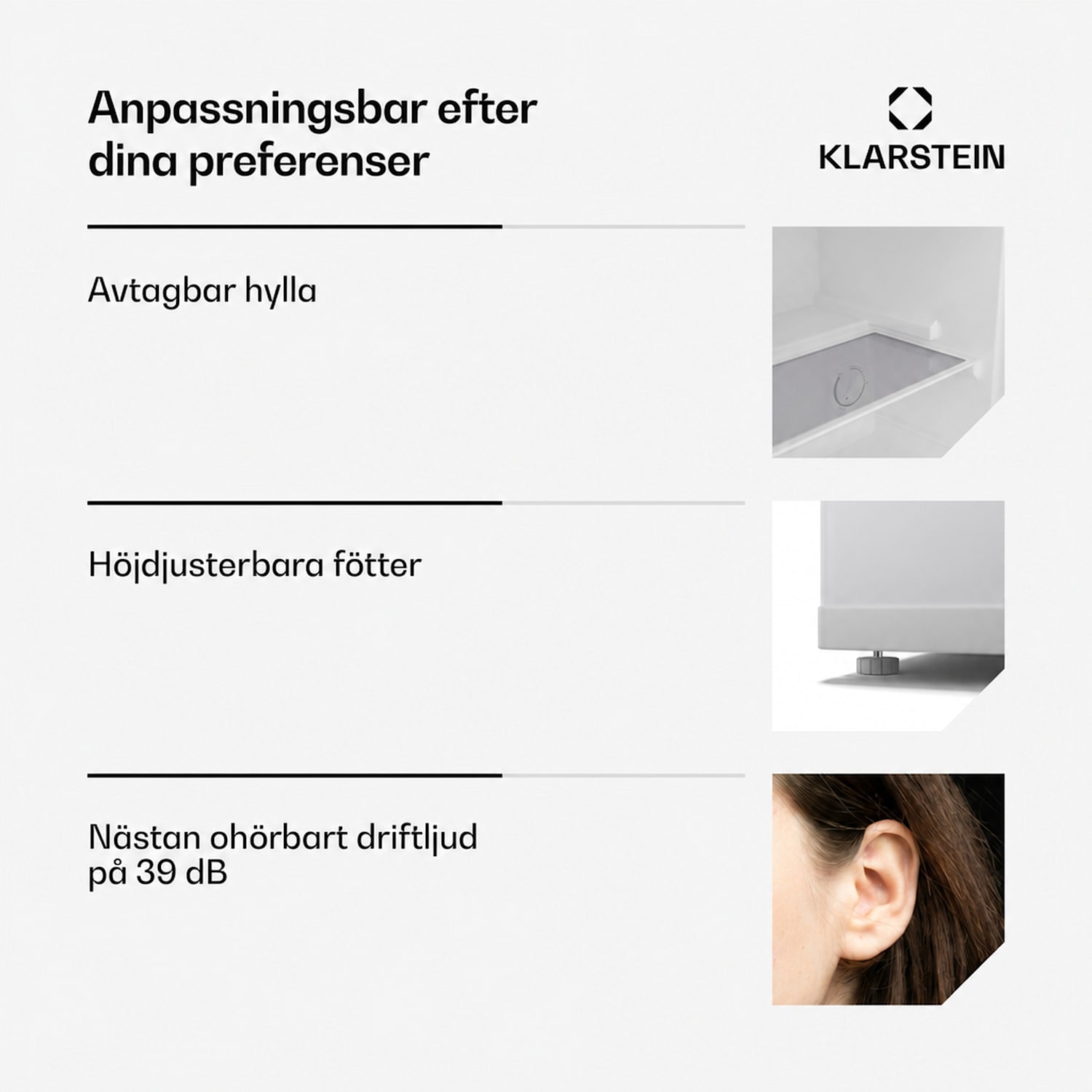 Irene kyl/frys | kompakt | frys och kylskåp i ett | energisnål Klassisk | Vit