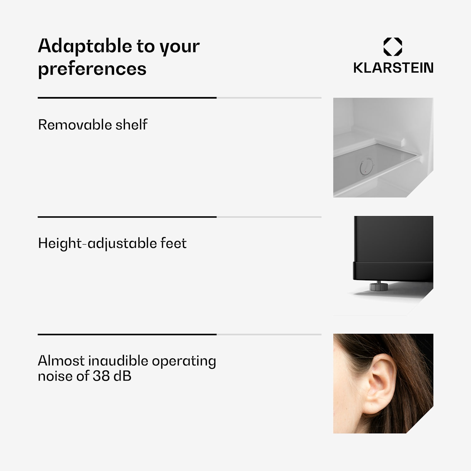 Irene koelvriescombinatie | compact | vriezer en koelkast ineen | zuinig Klassiek | Zwart