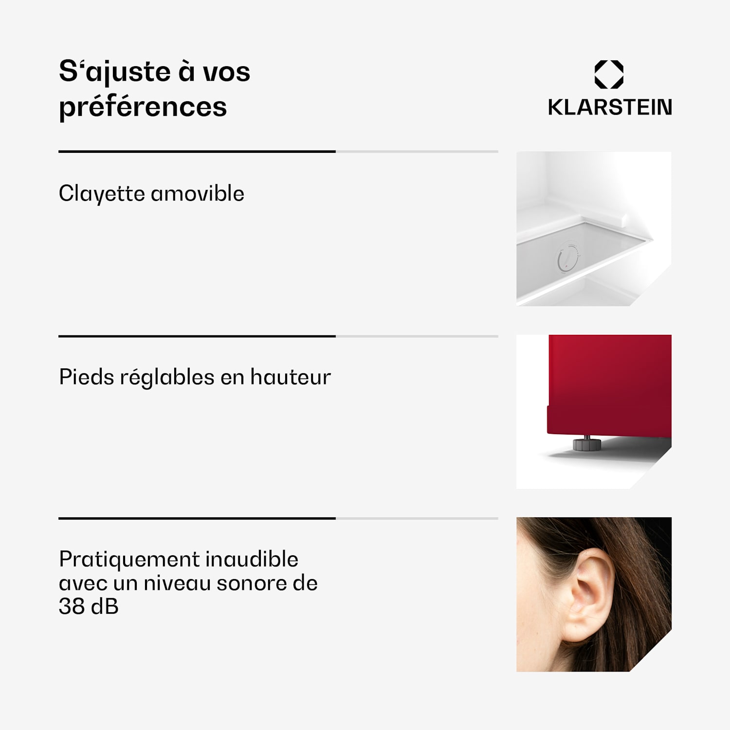 Irene retro koelvriescombinatie | 31 liter | vriezer & koelkast ineen | zuinig Retro | Rood