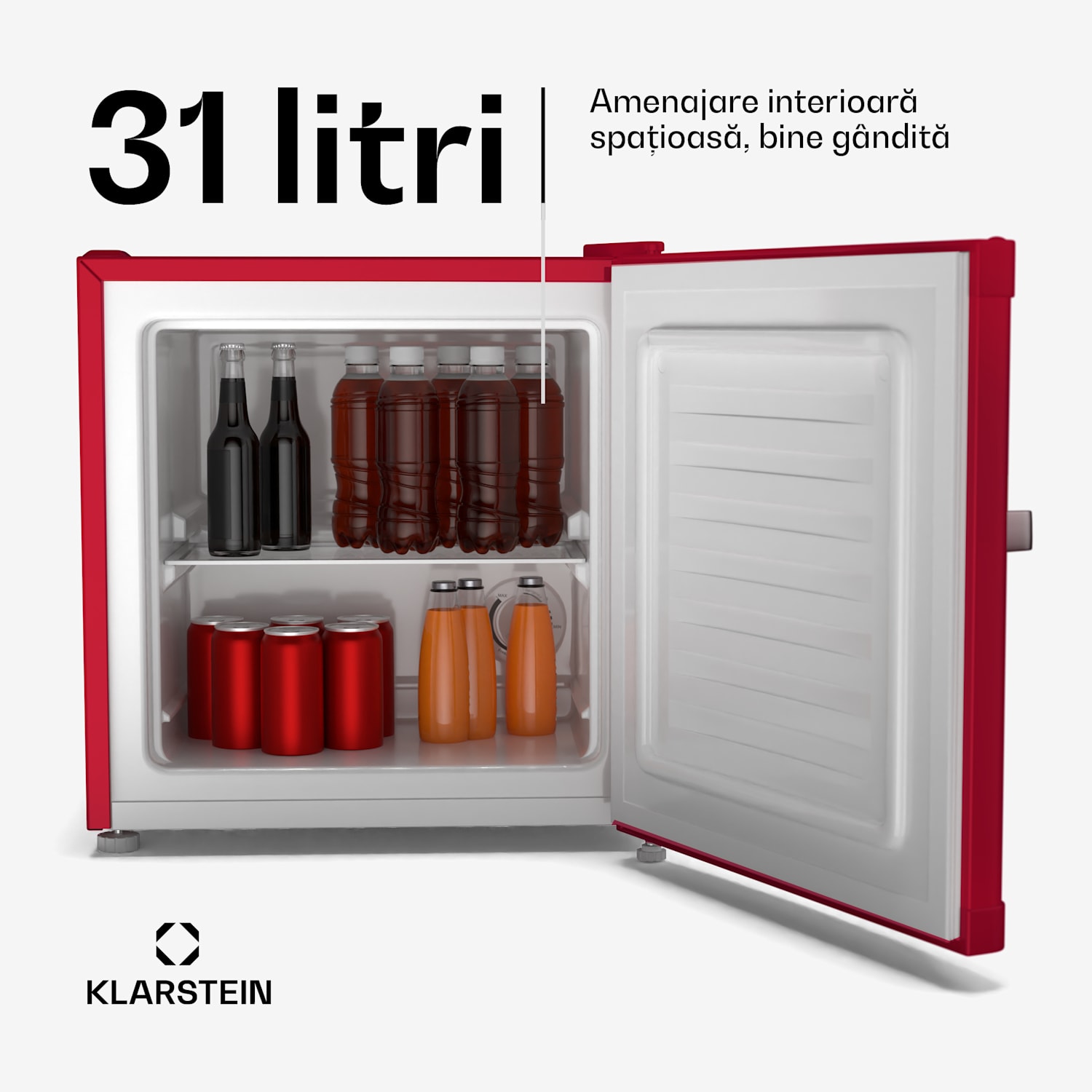 Irene Retro frigider și congelator, compact, congelator și frigider într-unul singur, economic 