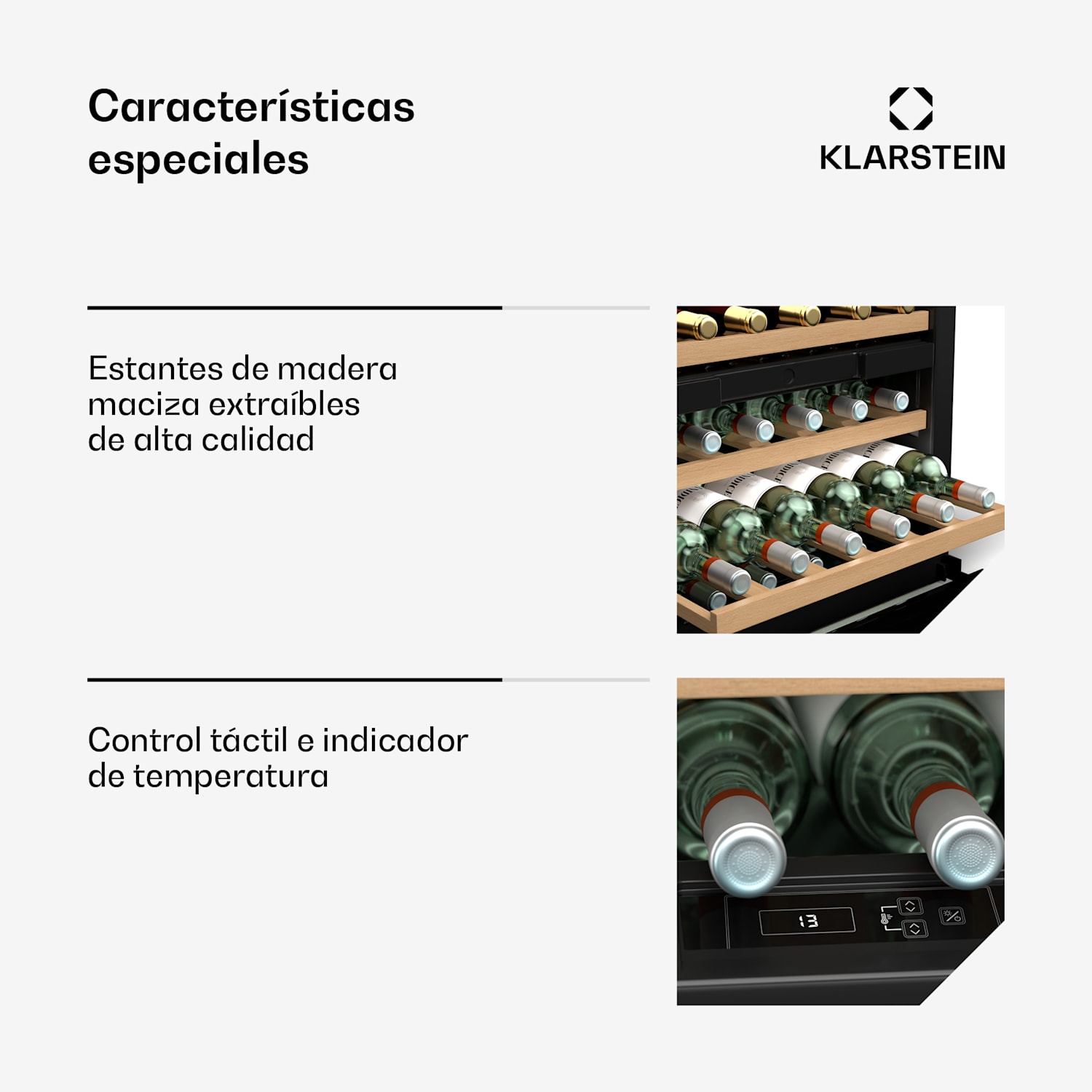 Armario para vino Vinsider 30 Built-In Duo | 30 botellas | Integrable 
