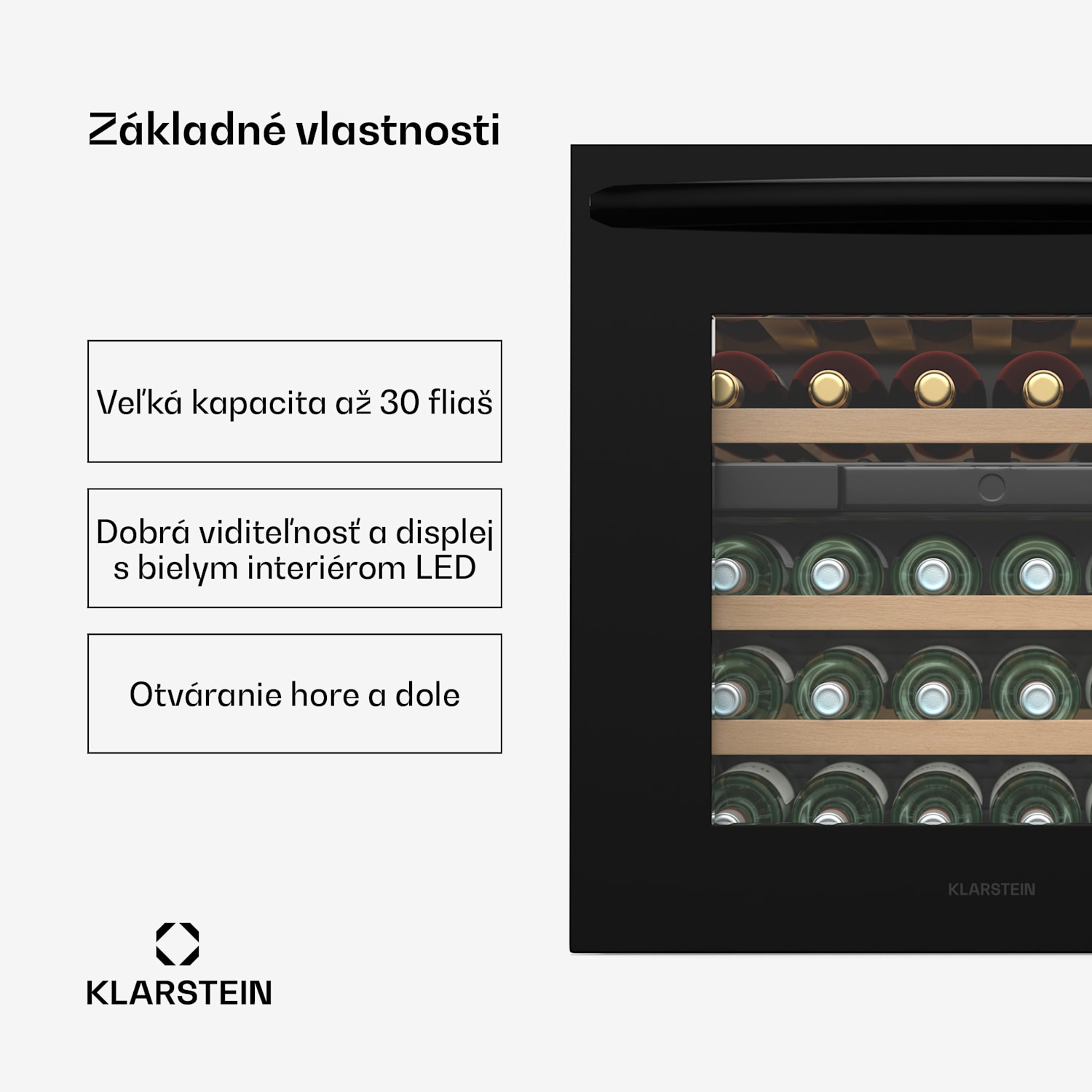 Vinsider 30 Built-In Duo chladnička na víno, 30 fliaš, integrovateľná, LED, tichá 