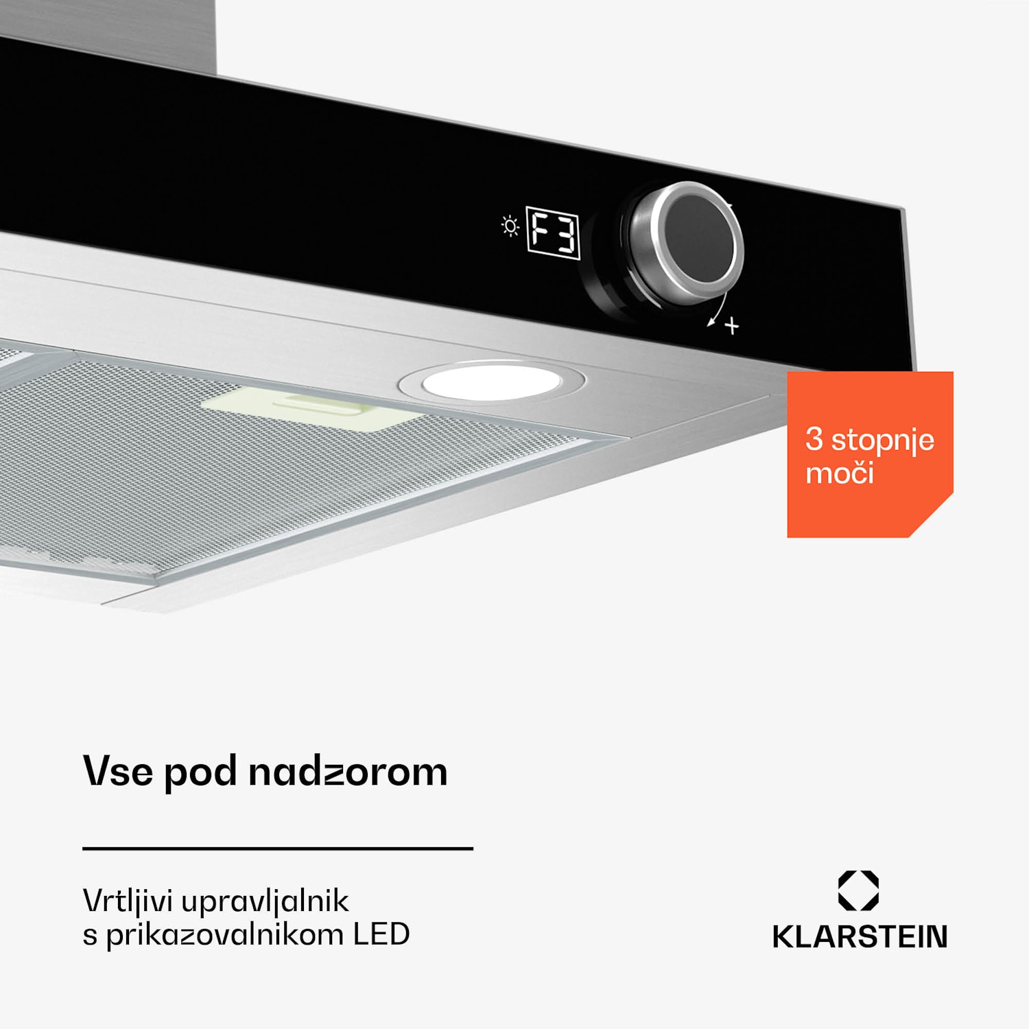 Napa AirNova, recirkulacija in odsesavanje zraka, energijska učinkovitost A++, 110 W, 620 m³/h 60 cm | Nerjaveče jeklo