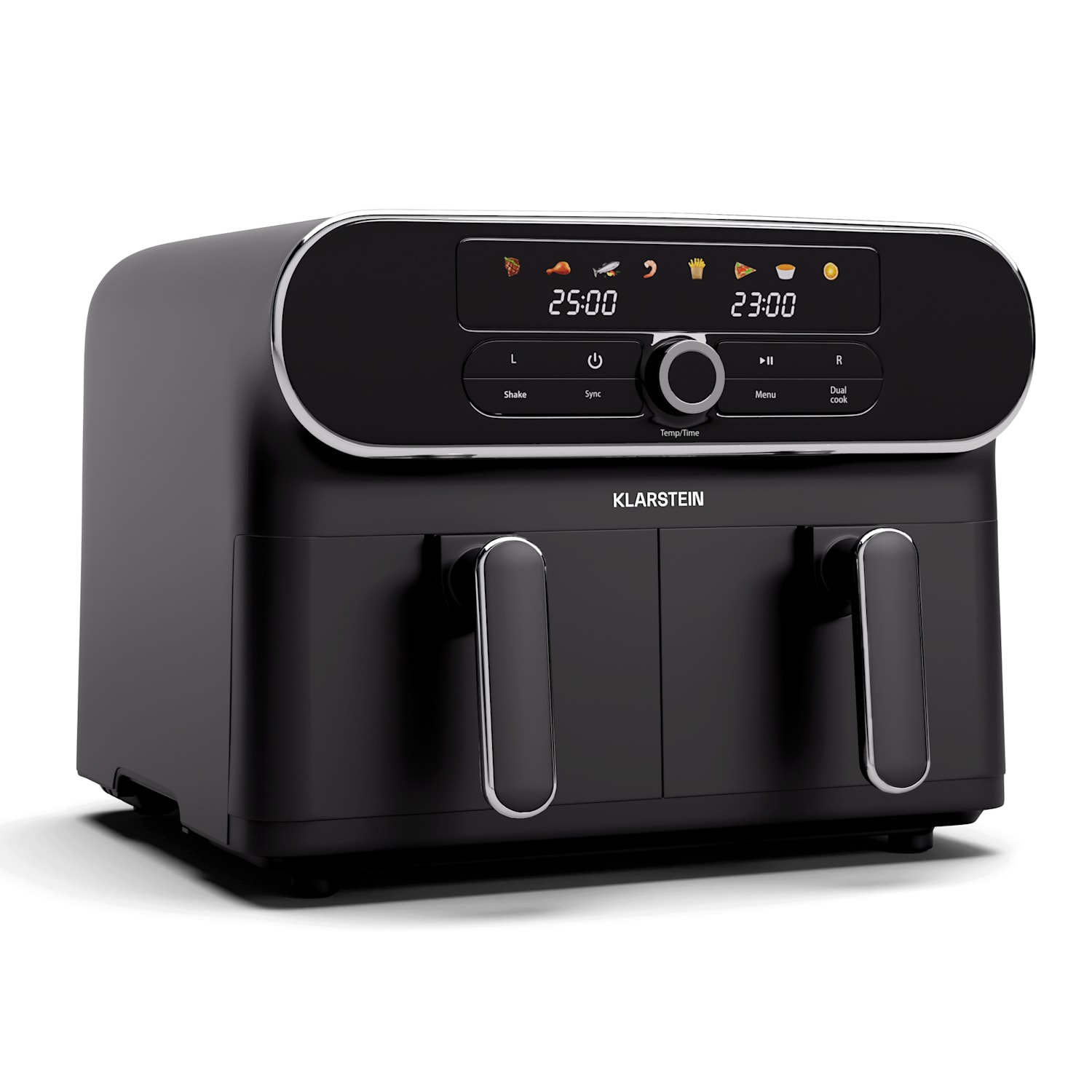 AuraAir Colour Touch hot air fryer | 2 compartments | 11 L | 1700 W | 80 - 200 °C | 8 programmes 