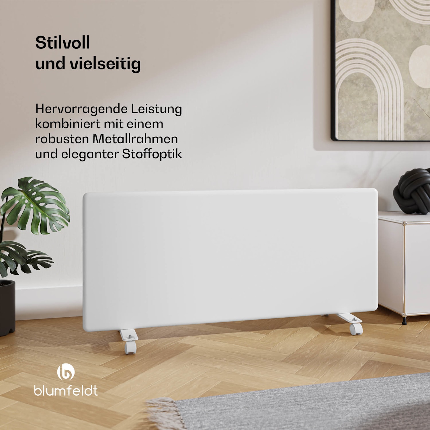 ThermaTouch Konvektor | 2.000 W | elegantes Design | Touch-Bedienung | bis 20 m² Weiß