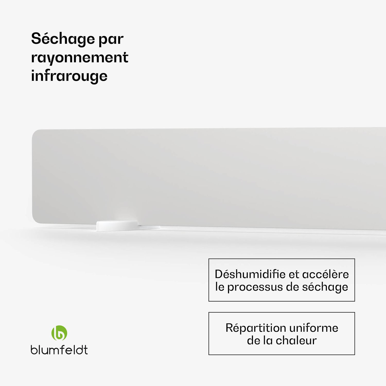 DryWave sèche mur infrarouge | 50 - 100 W | sèche la peinture et le crépi | montage mural possible 