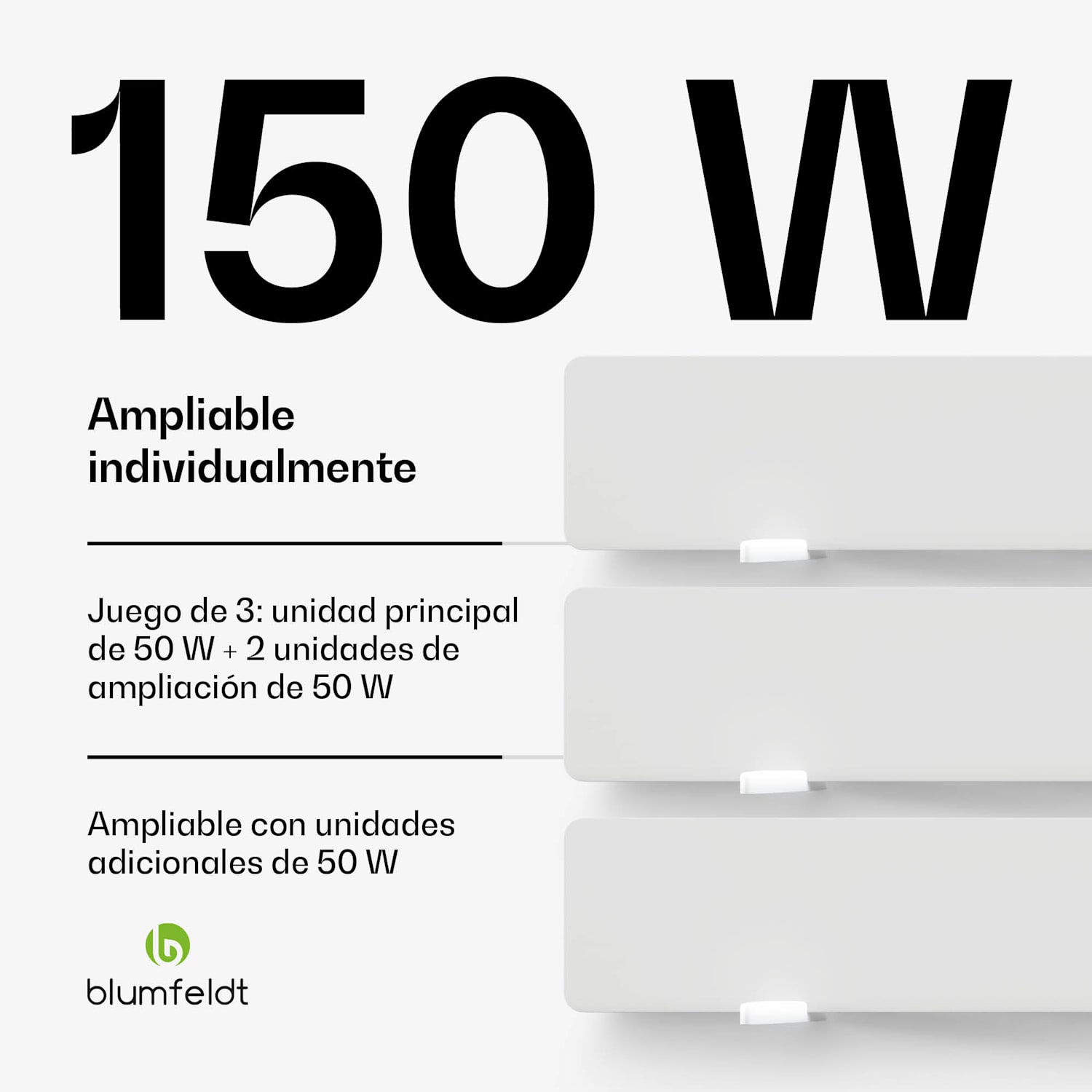 Secador mural infrarrojo DryWave | 50 - 150 W | seca pintura y yeso | posibilidad de montaje en pared 3 Paneles