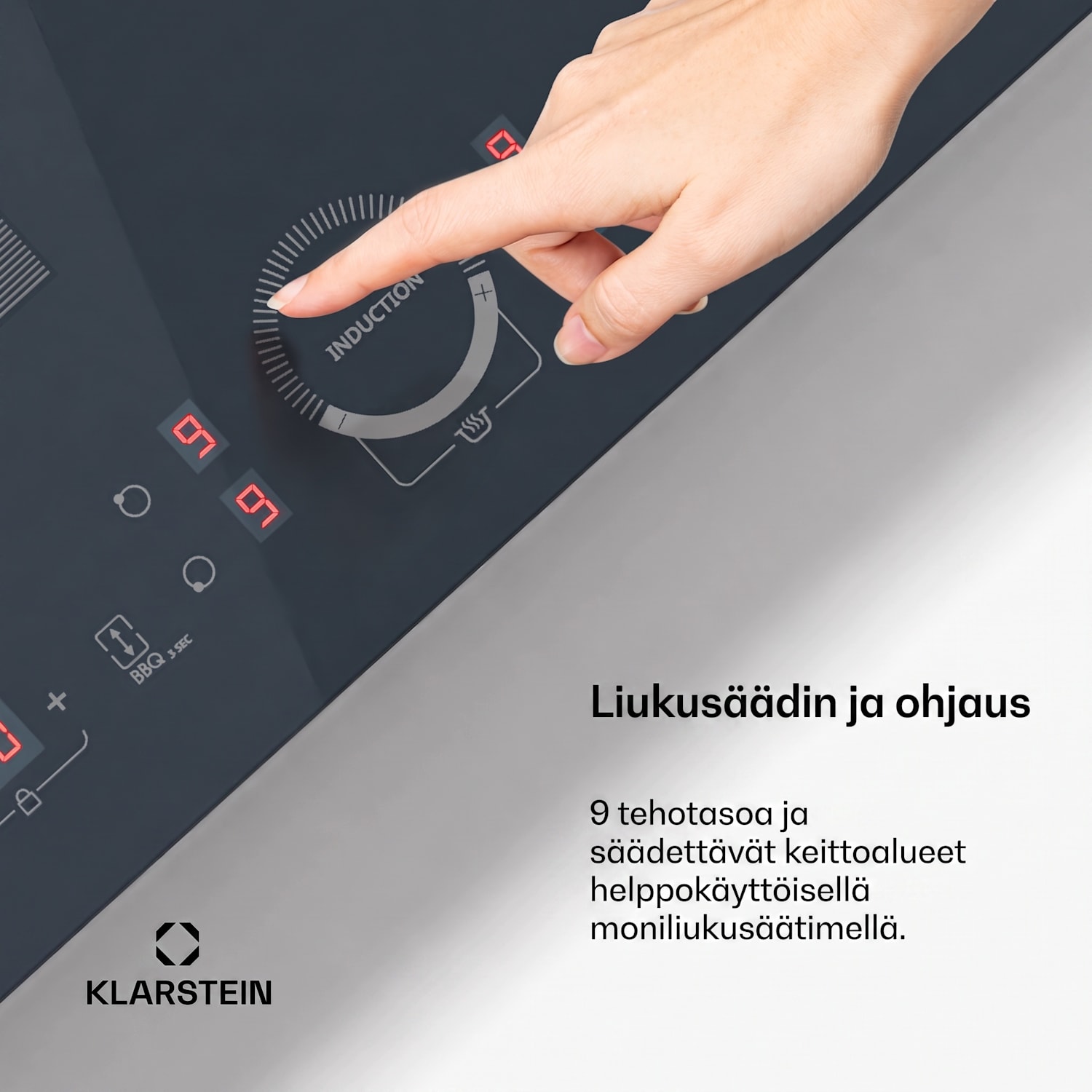 Delicatessa 60 Flex integroitava liesi | 7000 W | joustava alue | turbo | induktio 60 cm | 2 Joustoaluetta | Antrasiitti