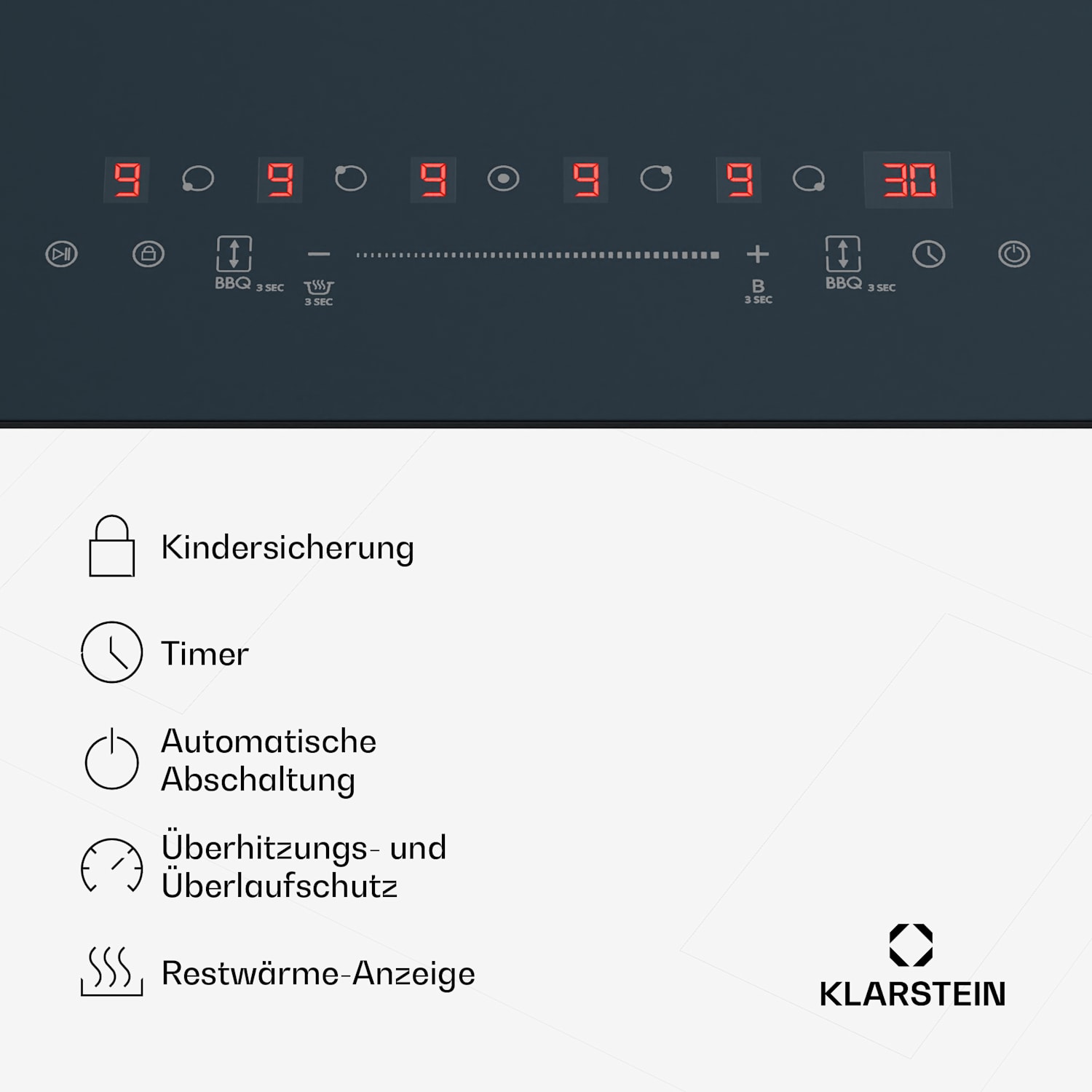 Delicatessa 90 Flex Einbaukochfeld | 9500 W | Flexzone | Booster | Induktion Flex | 90 cm | Antracite