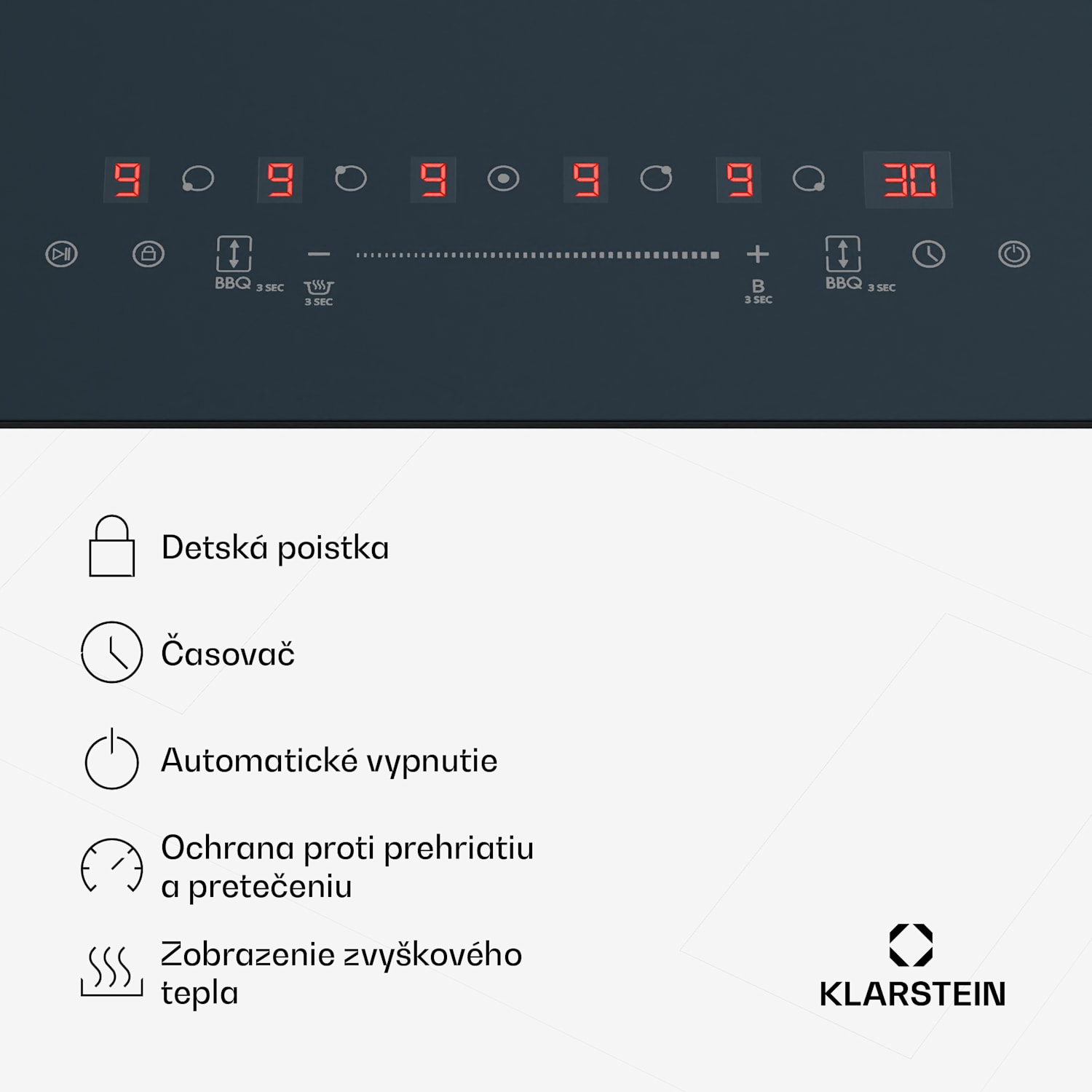 Delicatessa 90 Flex vstavaná indukčná varná doska, 9500 W, Flexi zóna, Booster, Indukcia Flex | 90 cm | Antracit