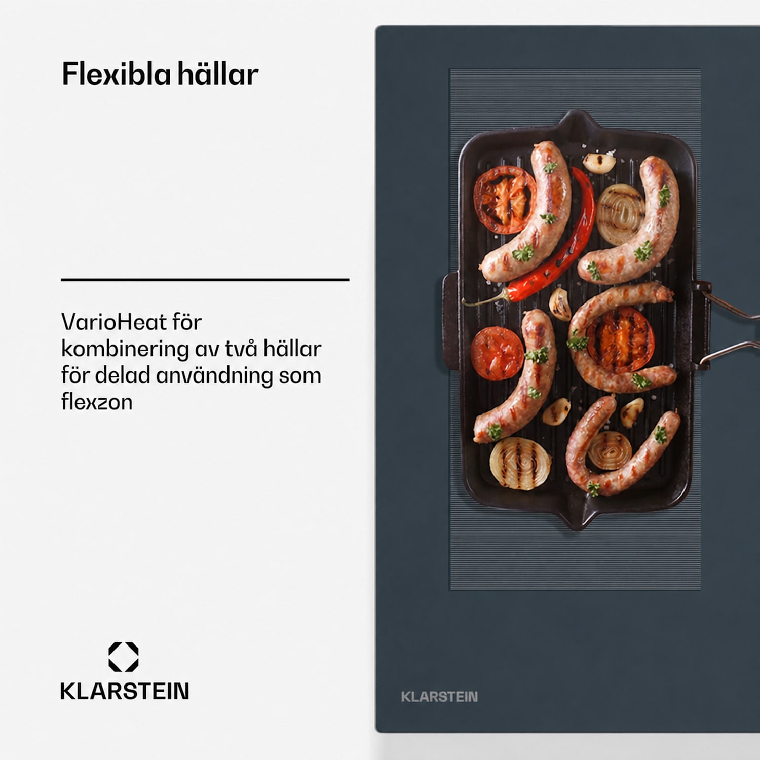 Delicatessa 90 Flex inbyggnadshäll | 9500 W | flexzone | Booster | induktion 90 cm | 2 Flexzon | Antracit