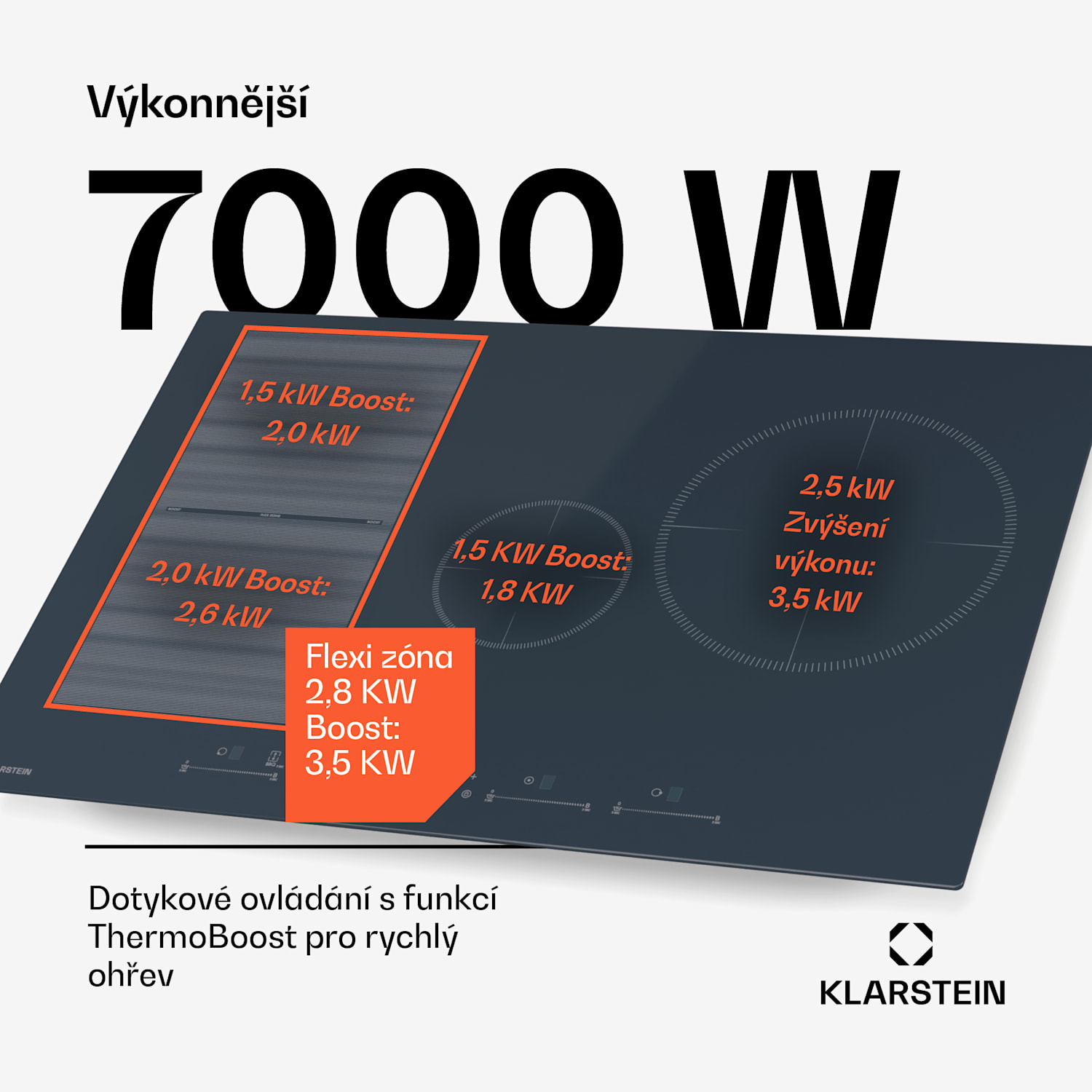 Delicatessa 77 Flex vestavná indukční varná deska, 7500 W, Flexi zóna, Booster, Indukce Flex | 77 cm | Antracit