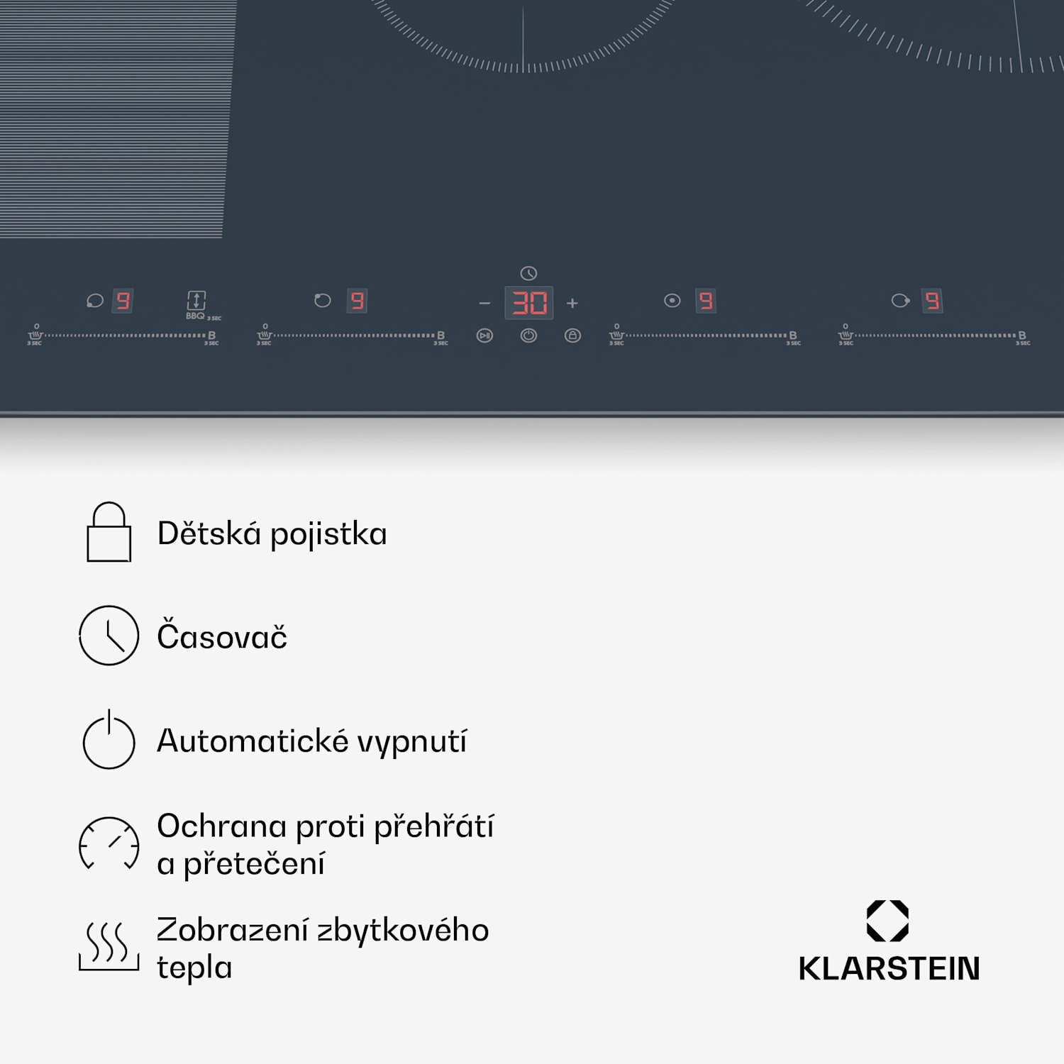 Delicatessa 77 Flex vestavná indukční varná deska, 7500 W, Flexi zóna, Booster, Indukce Flex | 77 cm | Antracit