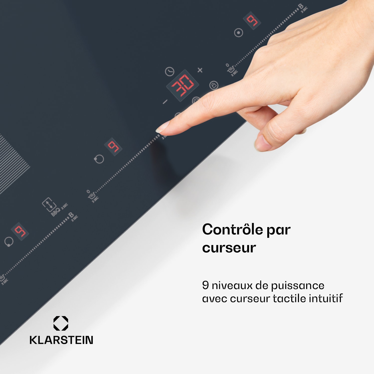 Delicatessa 77 Flex Einbaukochfeld | 7500 W | Flexzone | Booster | Induktion Flex | 77 cm | Anthracite