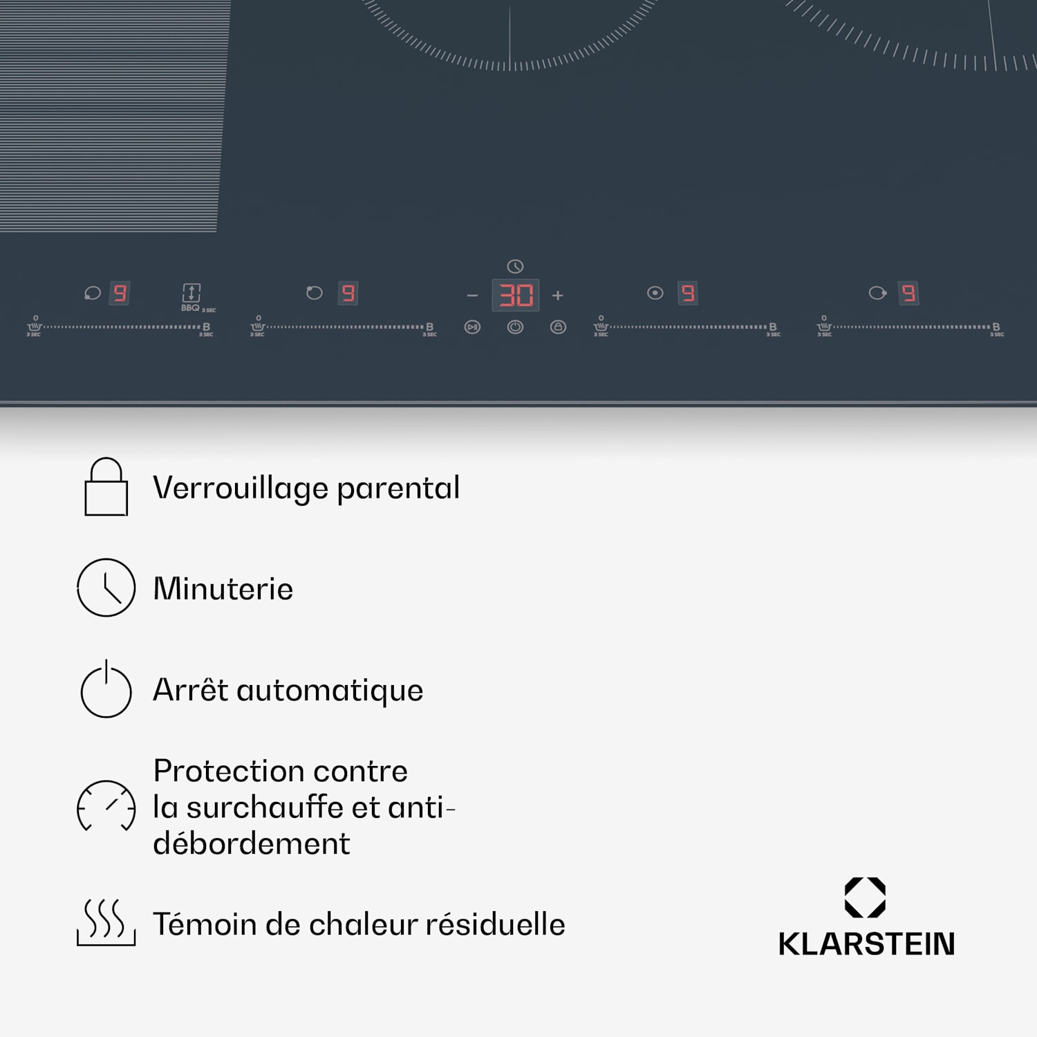 Delicatessa 77 Flex Einbaukochfeld | 7500 W | Flexzone | Booster | Induktion Flex | 77 cm | Anthracite