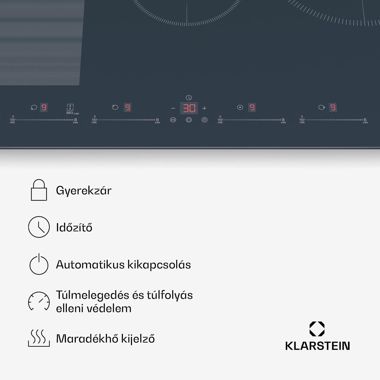 Delicatessa 77 Flex beépített indukciós főzőlap, 7500 W, Flexi zóna, Booster, Indukció Flex | 77 cm | Antracit