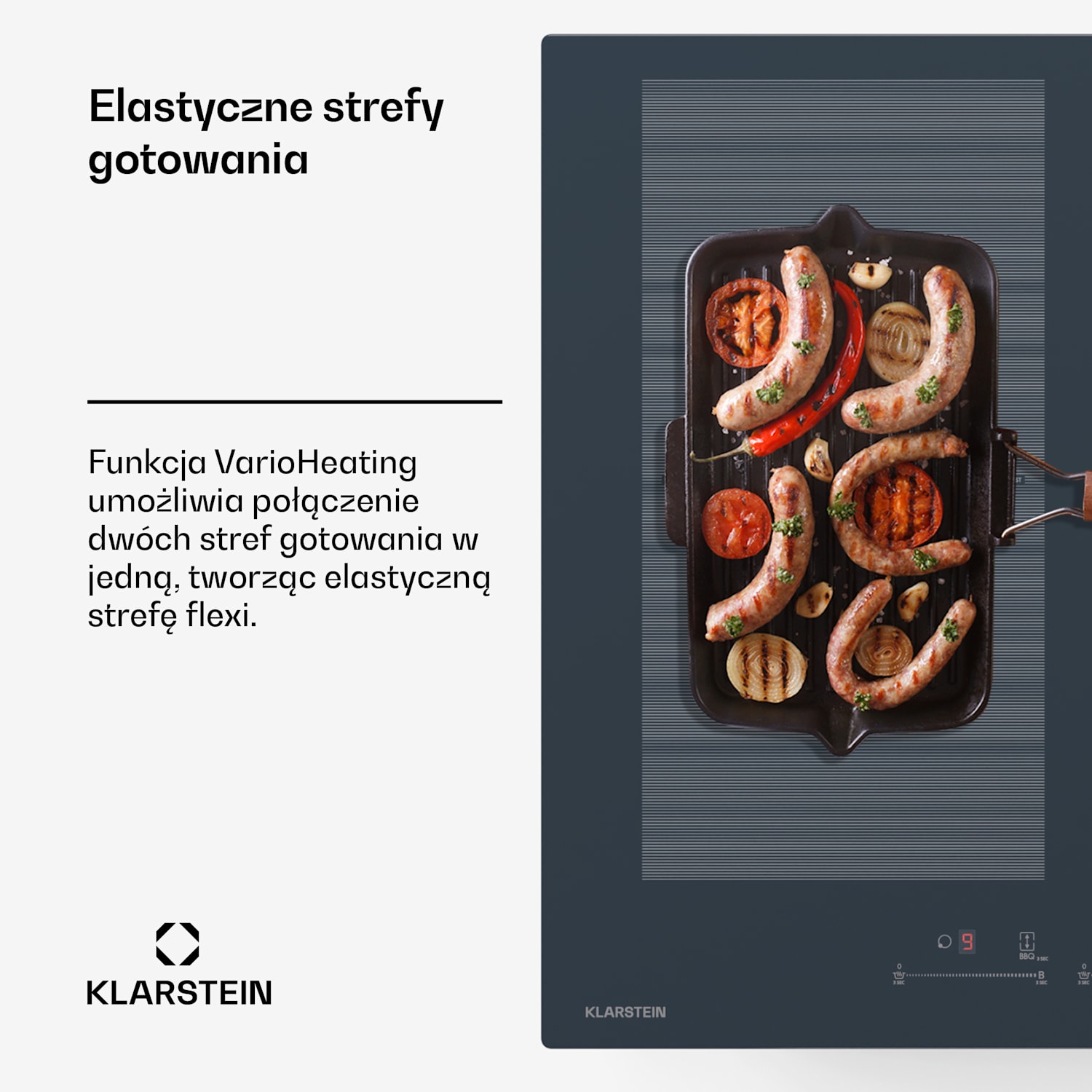 Delicatessa 77 Flex płyta indukcyjna do zabudowy, 7500 W, strefa Flexi, Booster, indukcja Flex | 77 cm | Antracyt