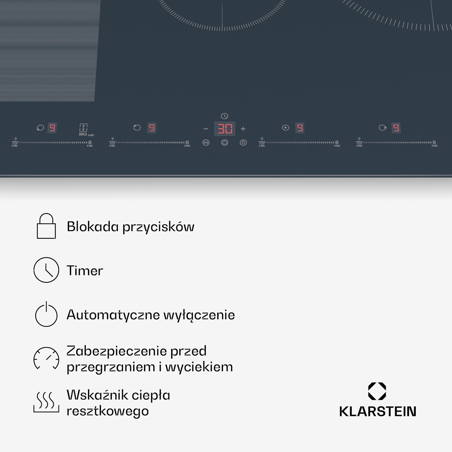 Delicatessa 77 Flex płyta indukcyjna do zabudowy, 7500 W, strefa Flexi, Booster, indukcja Flex | 77 cm | Antracyt