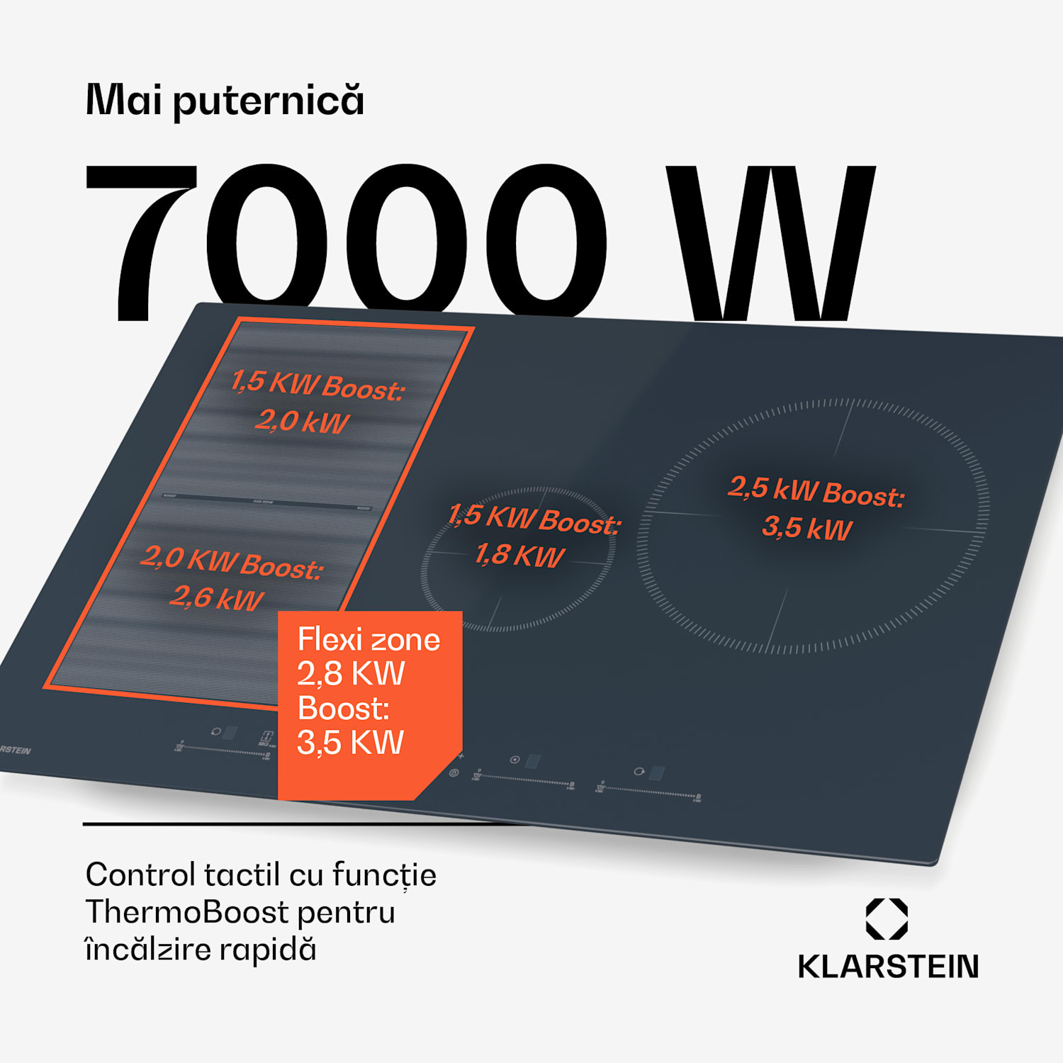 Delicatessa 77 Flex plită cu inducție încorporată, 7500 W, Zonă flexibilă, Funcție Booster, Inducție. Flex | 77 cm | Antracit