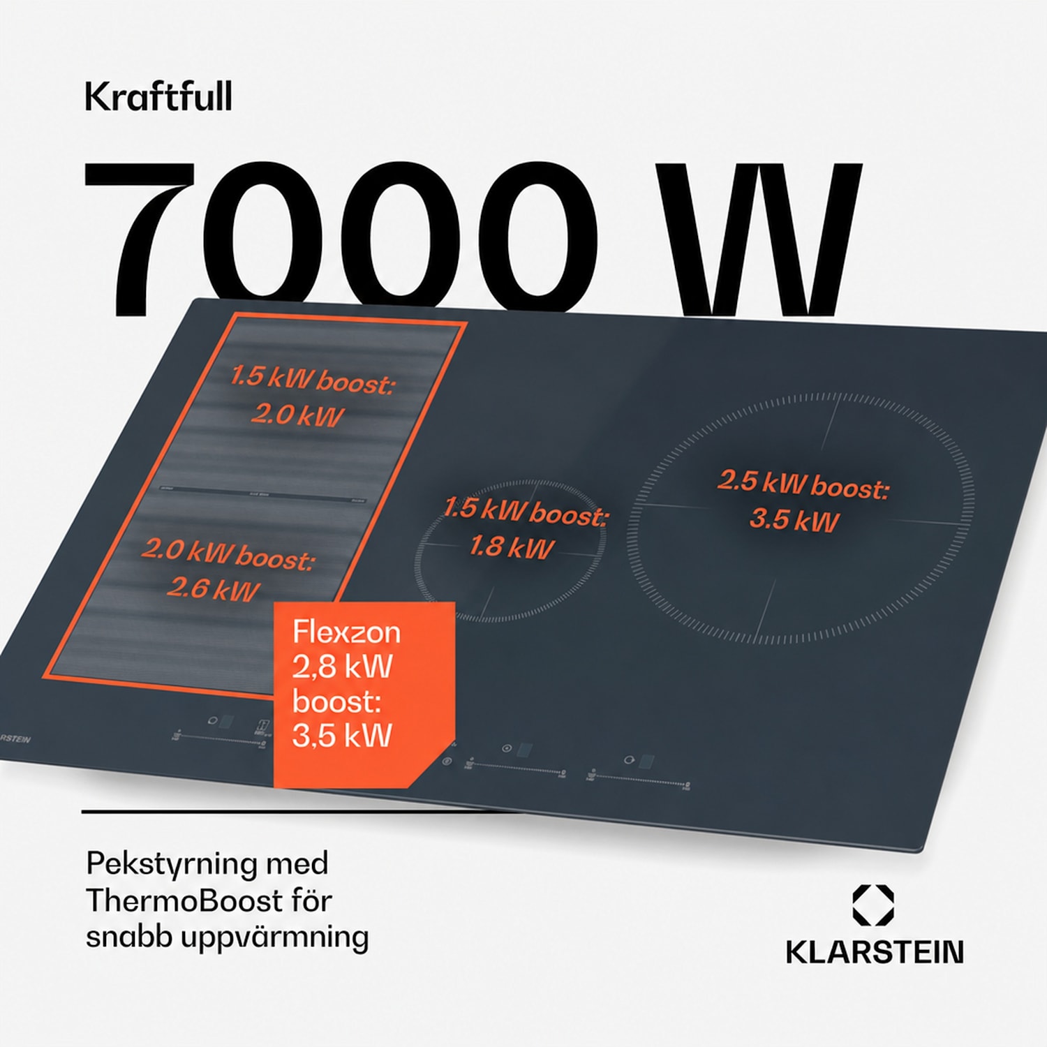 Delicatessa 77 Flex inbyggdshäll | 7500 W | Flexzone | Booster | induktion 77 cm | 1 Flexzon | Antracit