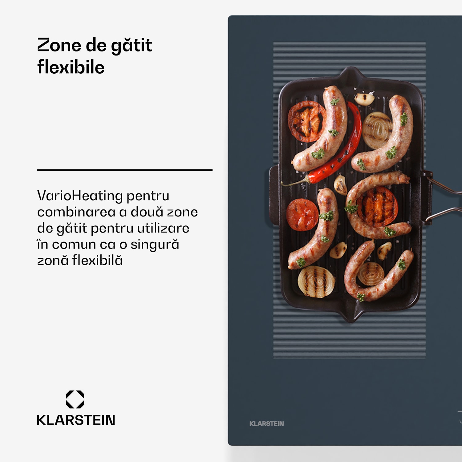 Delicatessa 90 Flex plită cu inducție încorporată, 7500 W, Zonă flexibilă, Funcție Booster, Inducție. Full Flex | 90 cm | Antracit