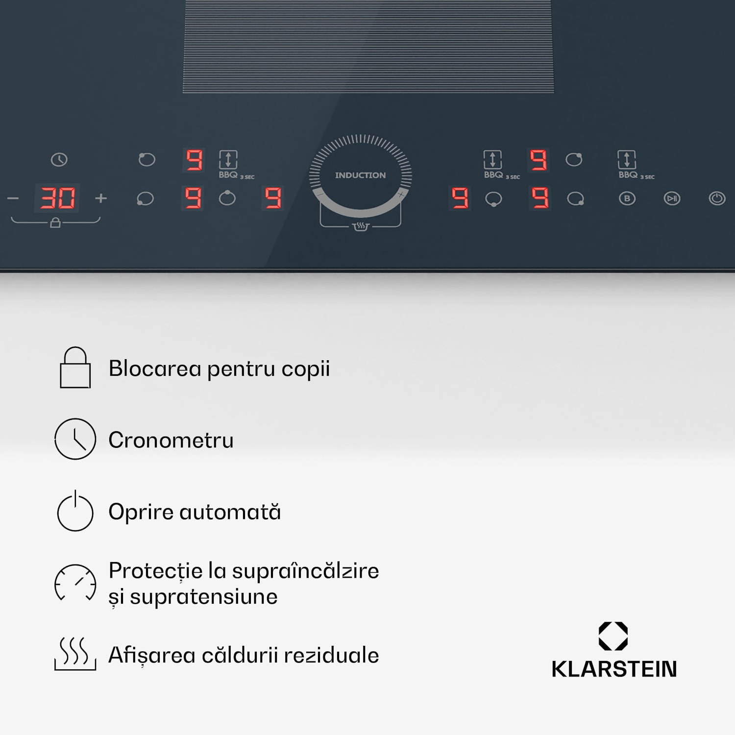 Delicatessa 90 Flex plită cu inducție încorporată, 7500 W, Zonă flexibilă, Funcție Booster, Inducție. Full Flex | 90 cm | Antracit