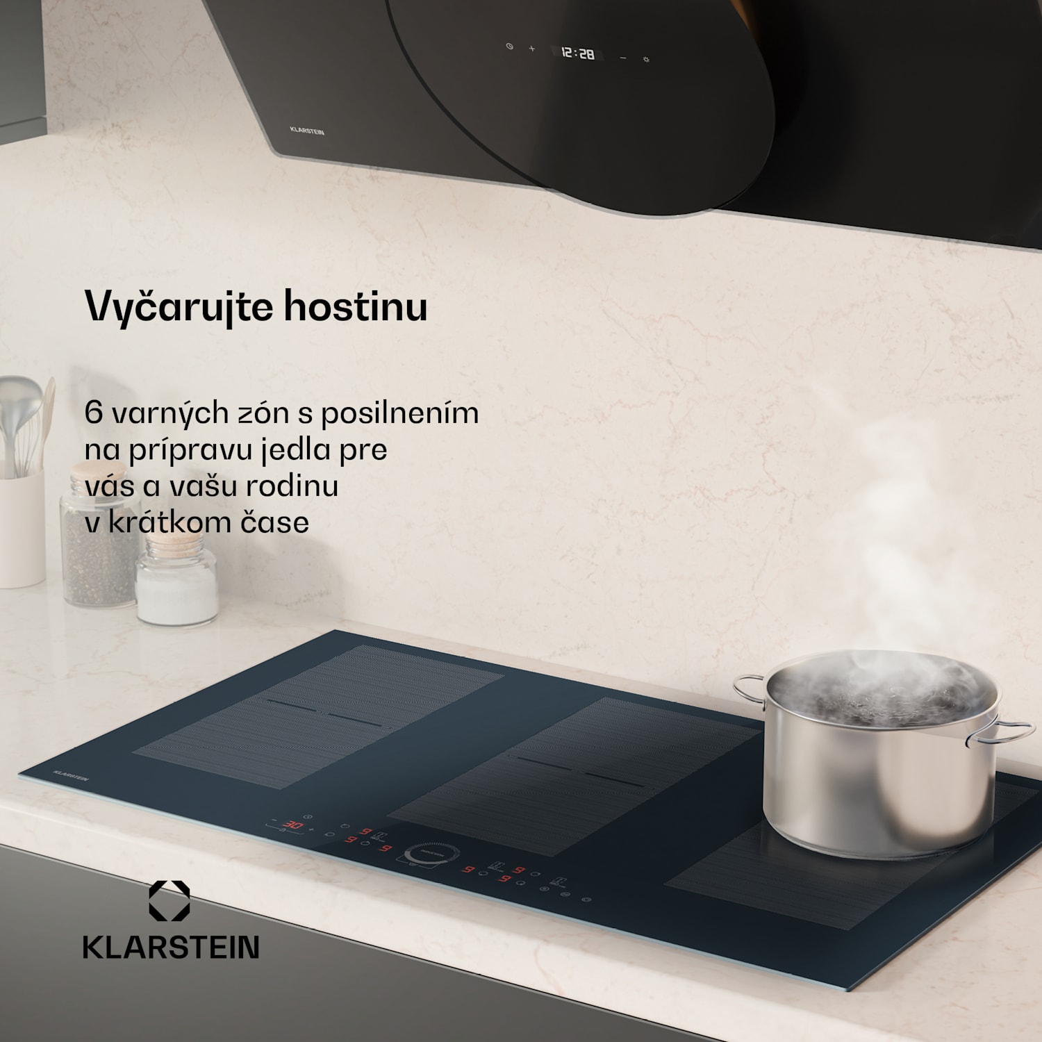 Delicatessa 90 Full Flex vstavaná indukčná varná doska, 7500 W, Flexi zóna, Booster, Indukcia Full Flex | 90 cm | Antracit