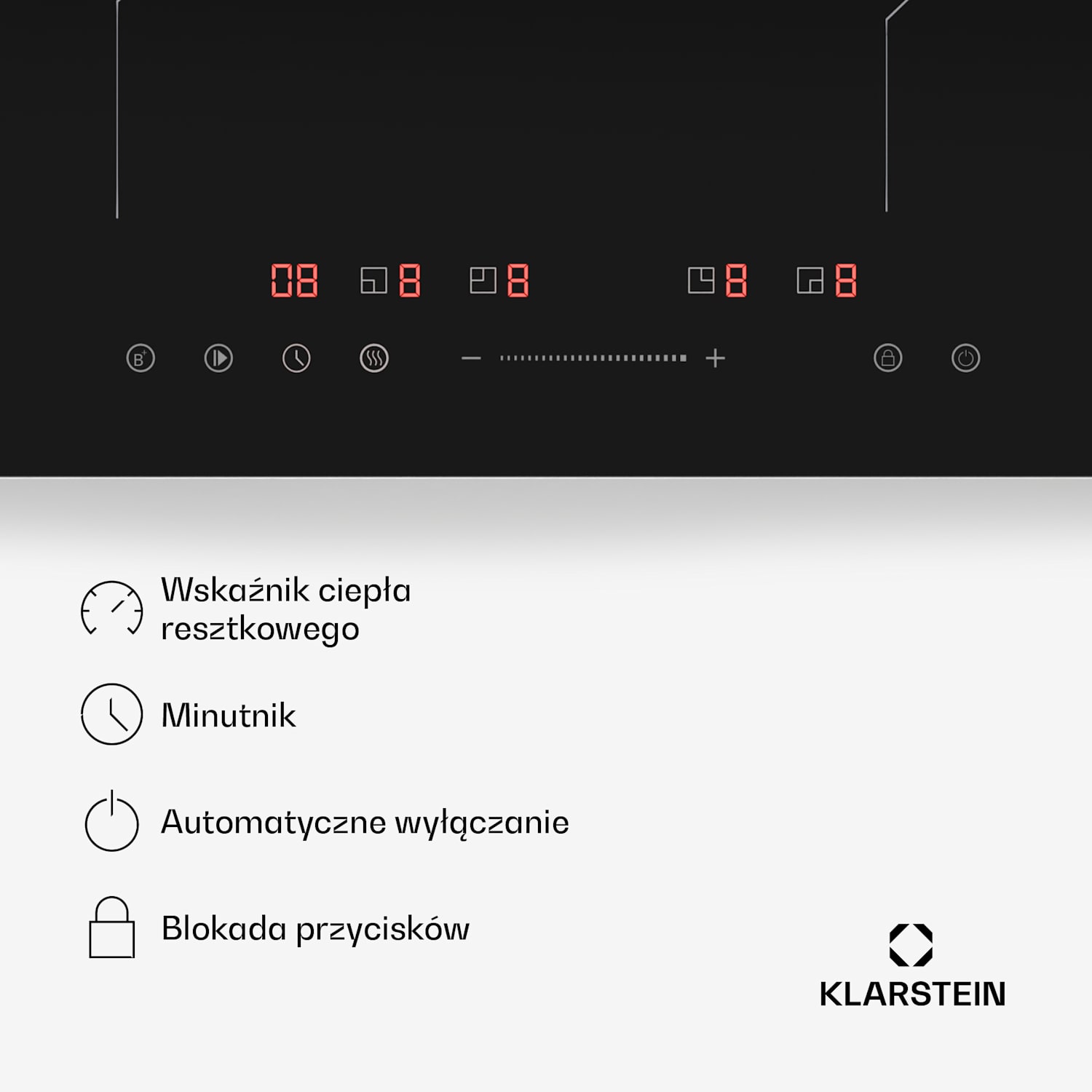 PowerGlide Płyta indukcyjna Czarny