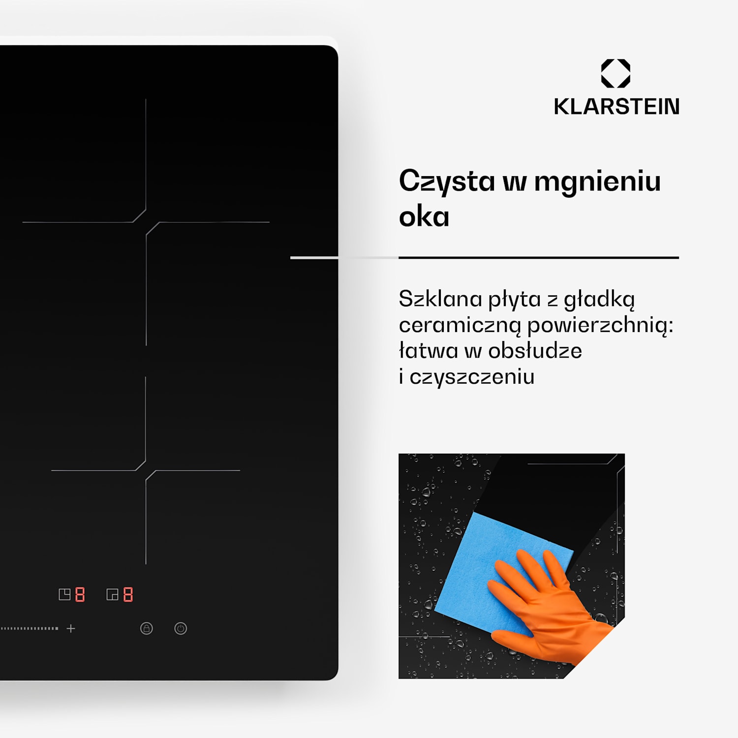 PowerGlide Płyta indukcyjna Czarny