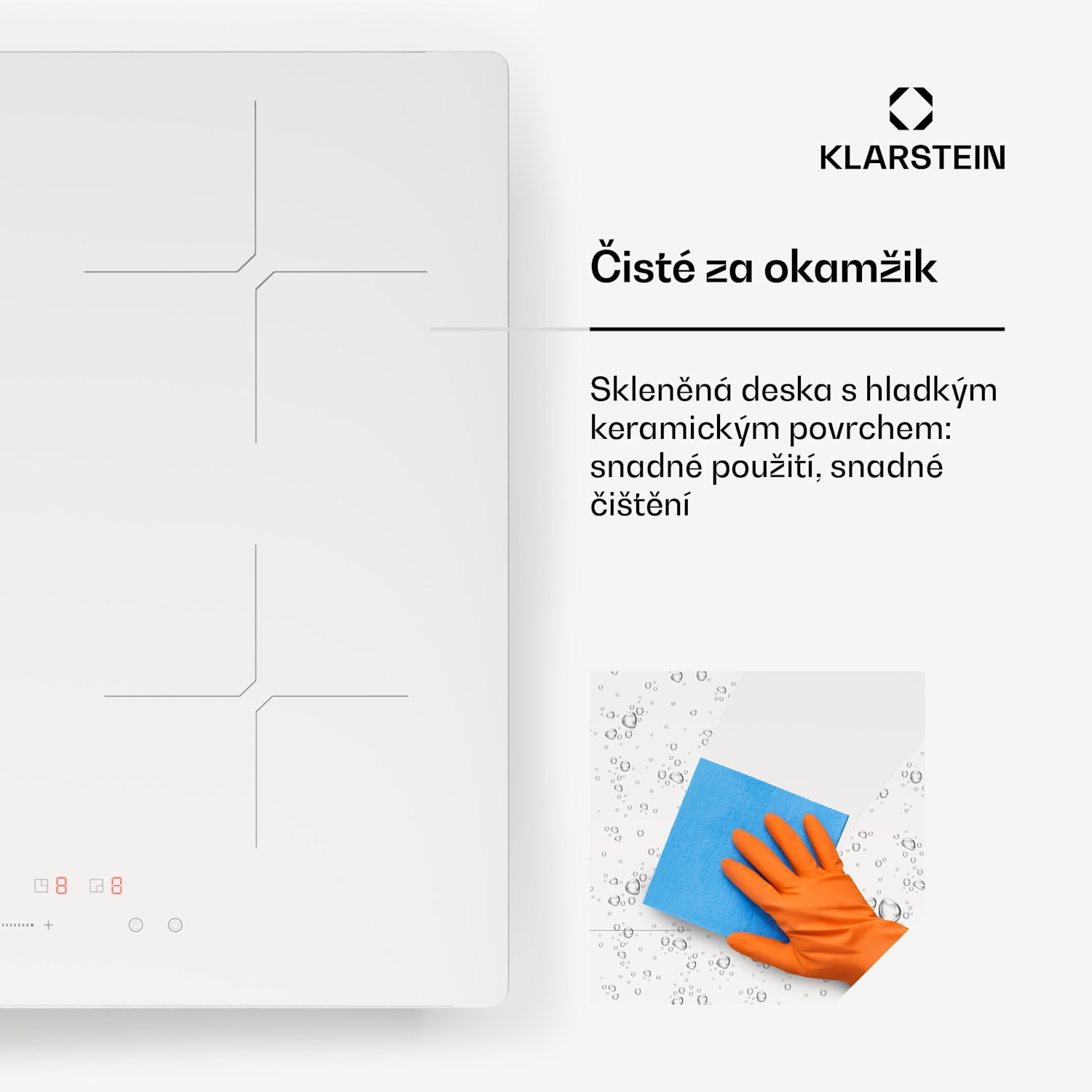 PowerGlide Indukční varná deska Bílá