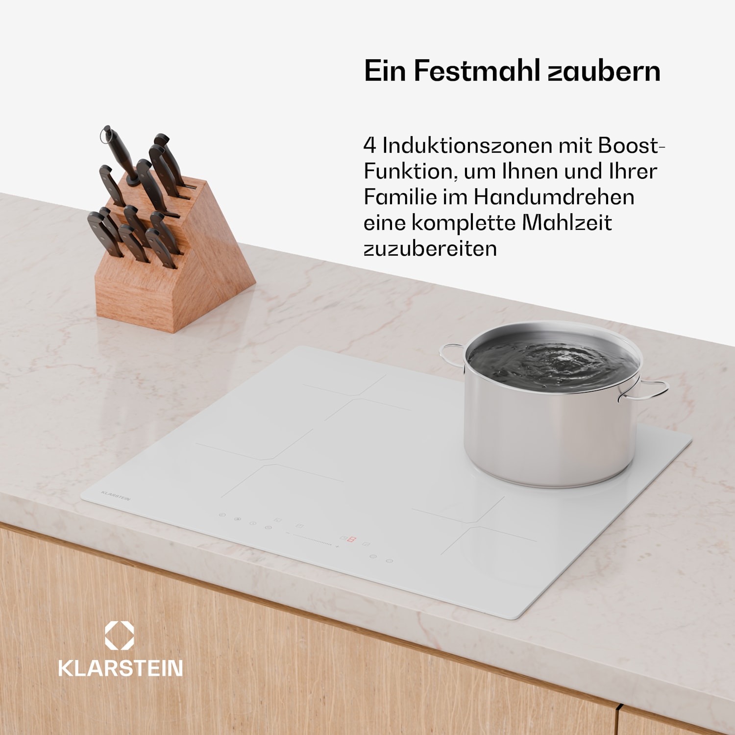 PowerGlide - Piano cottura a induzione Bianco