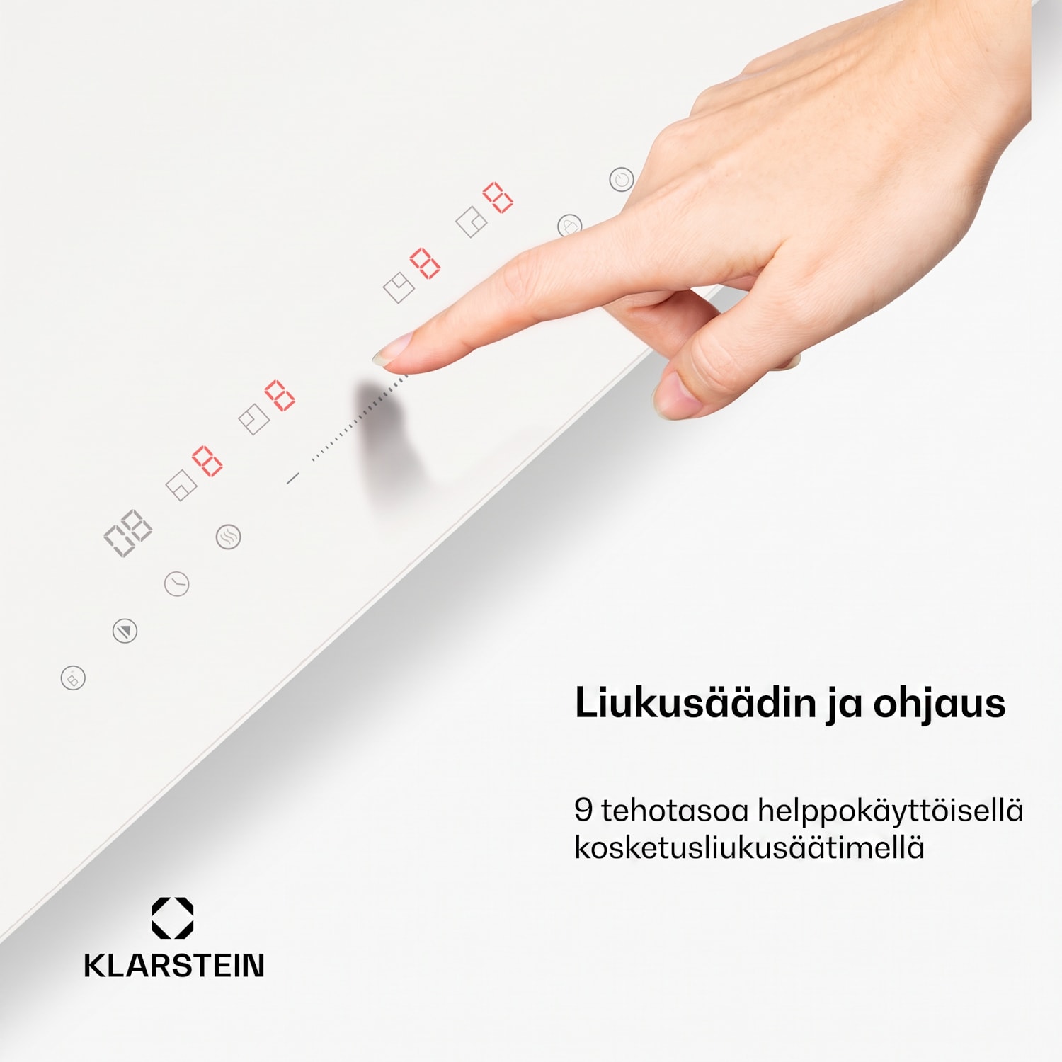 PowerGlide induktioliesitaso 60 cm | Kiiltävä | Valkoinen
