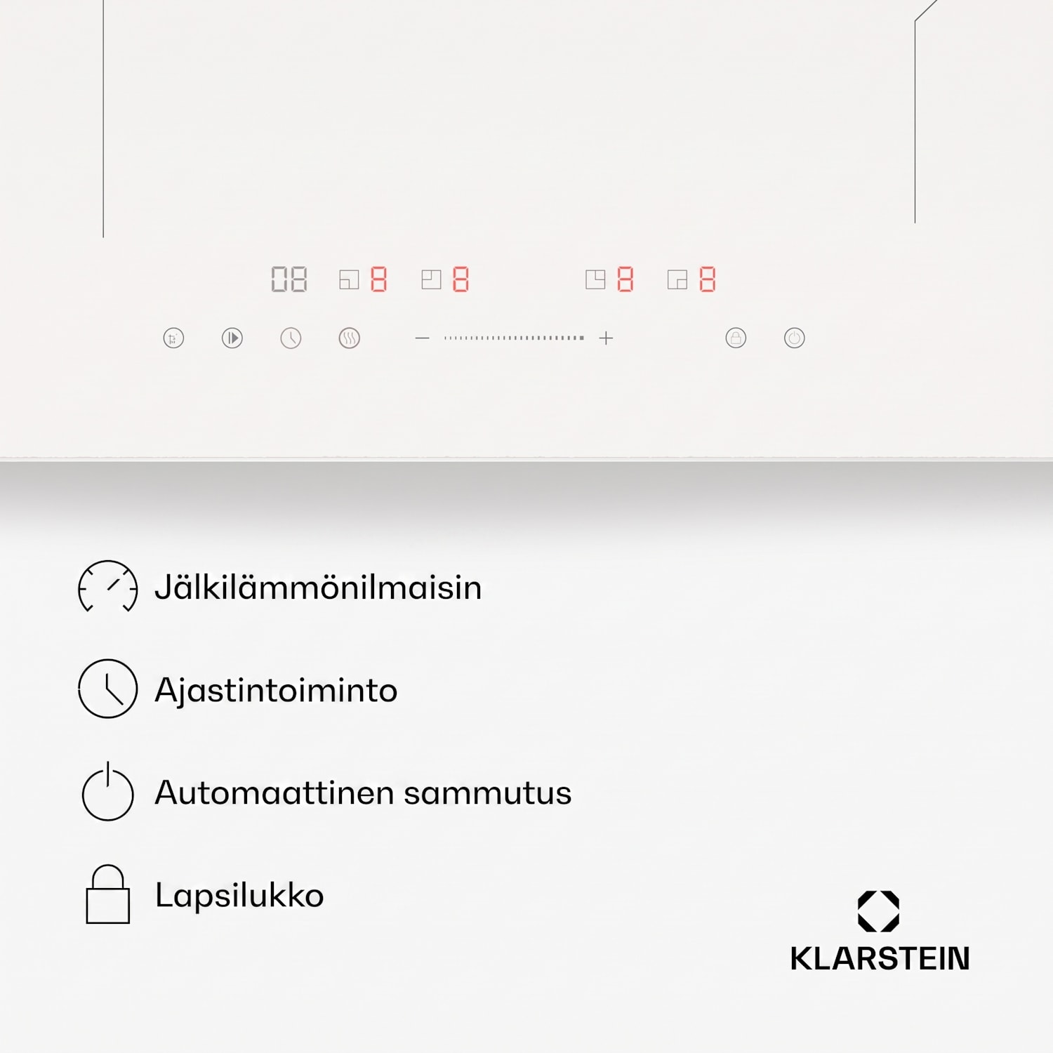 PowerGlide induktioliesitaso 60 cm | Kiiltävä | Valkoinen