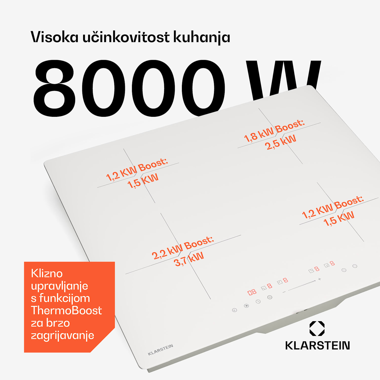 PowerGlide Indukcijska ploča za kuhanje 