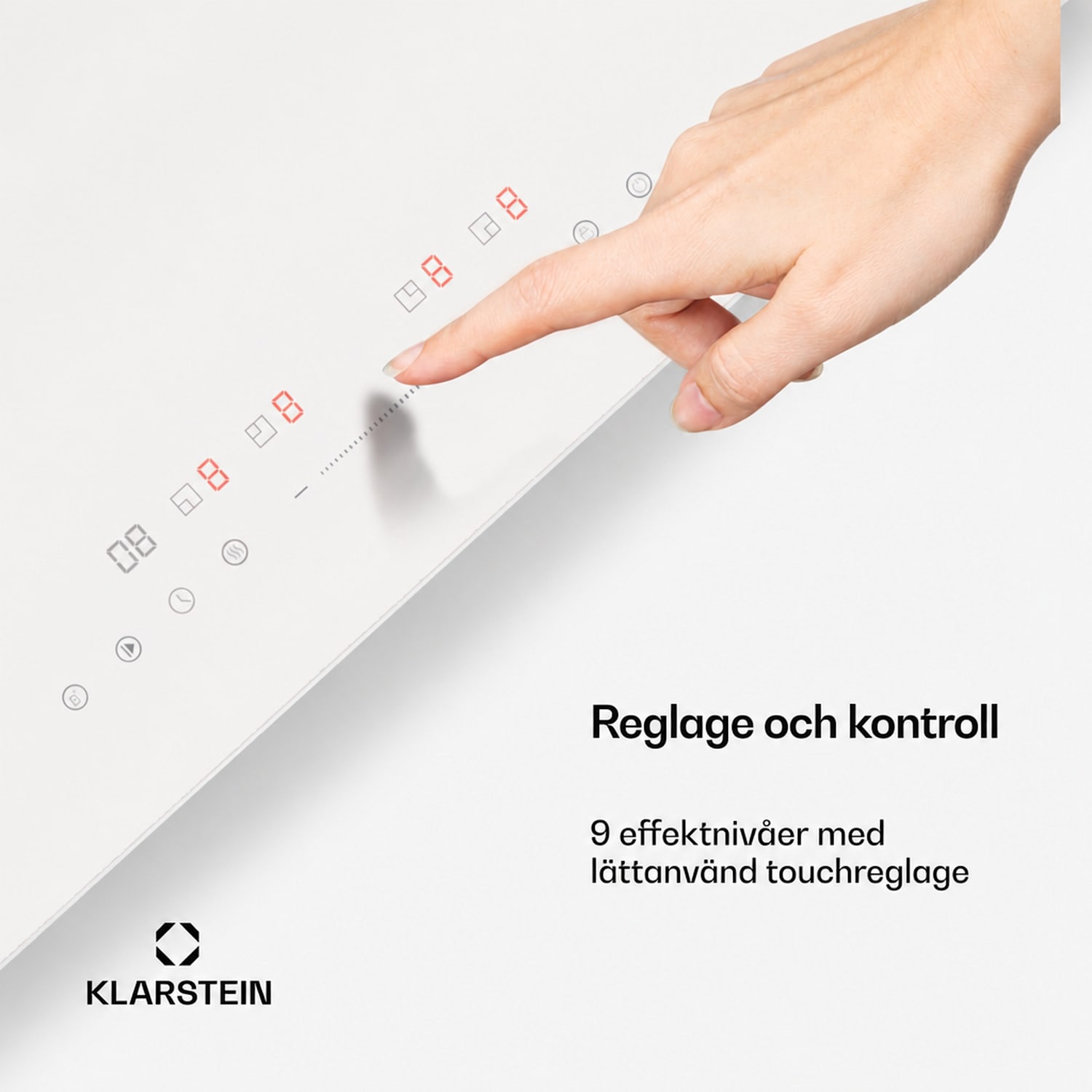 PowerGlide induktionshäll 60 cm | Glänsande | Vit