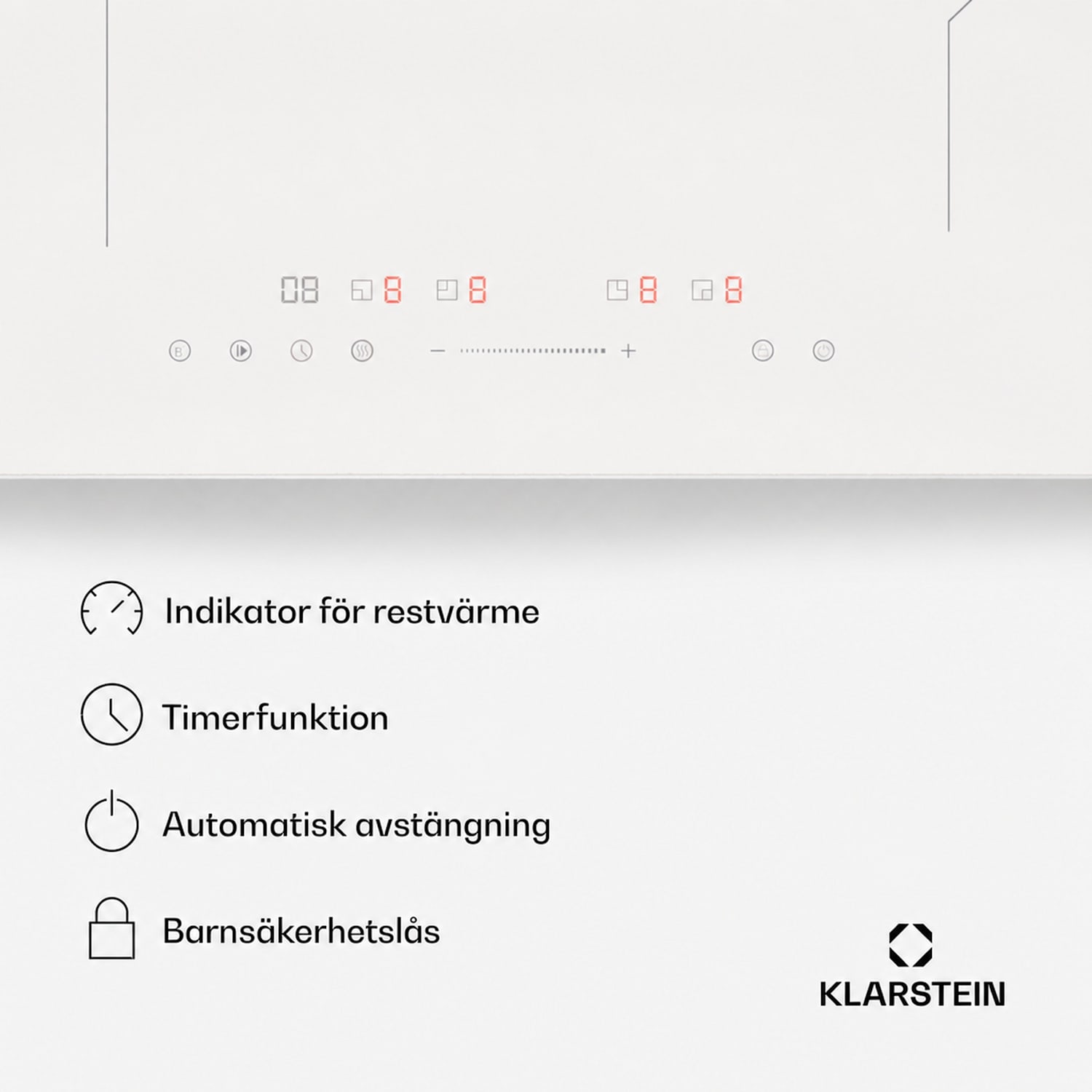 PowerGlide induktionshäll 60 cm | Glänsande | Vit