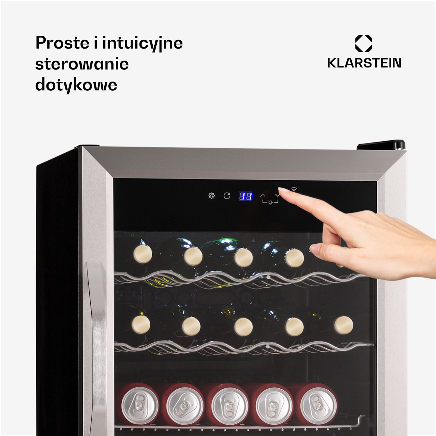 Coachella 65 Smart lodówka na napoje, Wi-Fi, stal nierdzewna, 60 l 60 Ltr | Stal nierdzewna