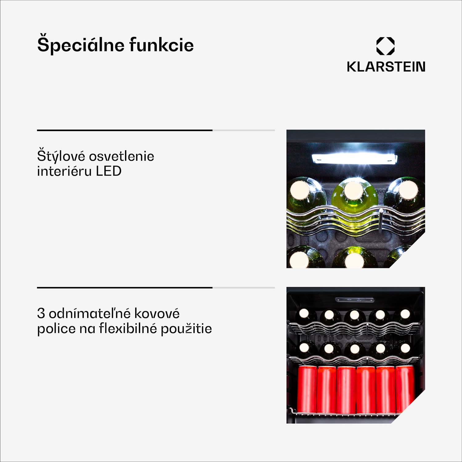 Coachella 65 Smart chladnička na nápoje, WiFi ovládanie, dizajn z nehrdzavejúcej ocele, 60 l 60 litrov | Nehrdzavejúca oceľ