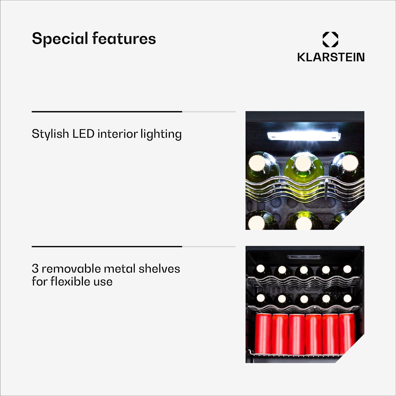 Coachella 65 Smart juomajääkaappi | WiFi-ohjaus | muotoilu ruostumattomasta teräksestä | 60 l 60 l | Ruostumaton Teräs