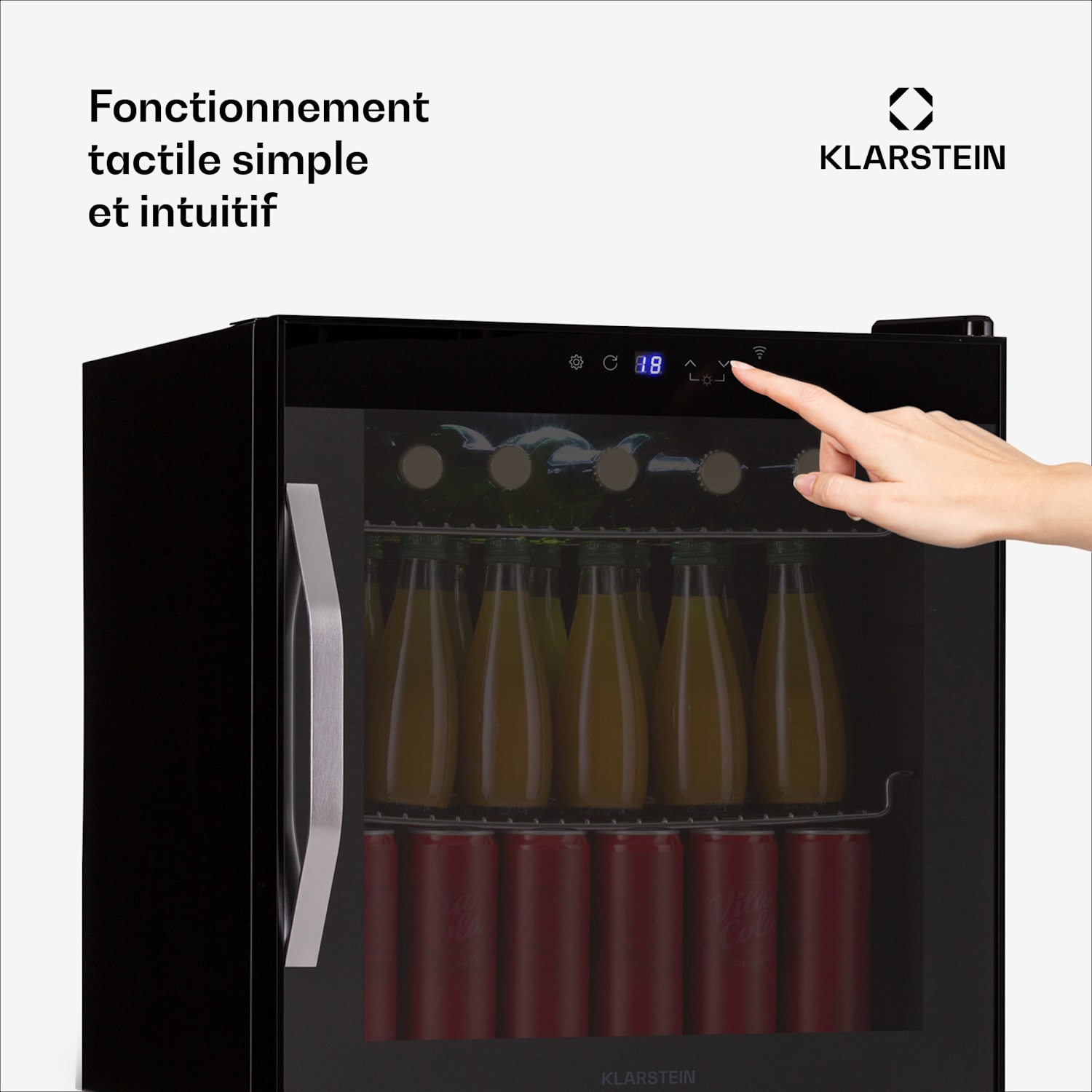 Coachella 50 Onyx réfrigérateur 47 litres Fonction WiFi Rétroéclairage 50 L | Noir