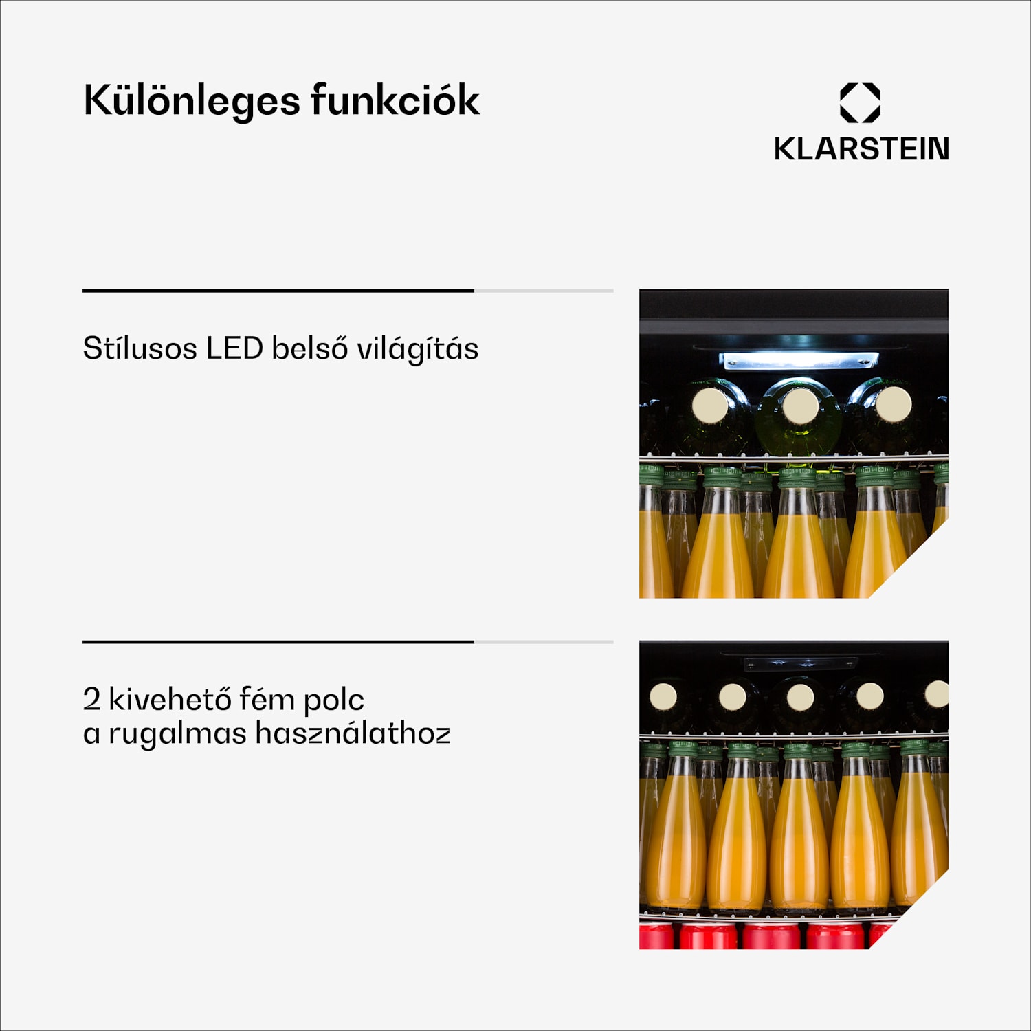 Coachella 50 Onyx Hűtő 47 liters WiFi funkció Háttérvilágítás 50 liter | Fekete