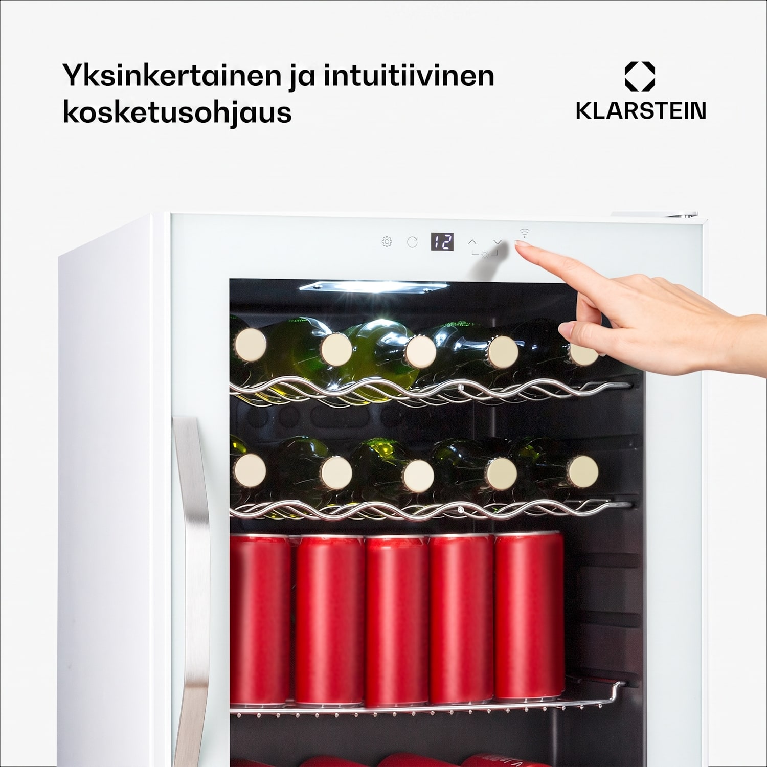 Coachella 60 Smart jääkaappi | WiFi | LED | 3 hyllyä | taustavalaistus | energiatehokkuusluokka E 60 l | Valkoinen
