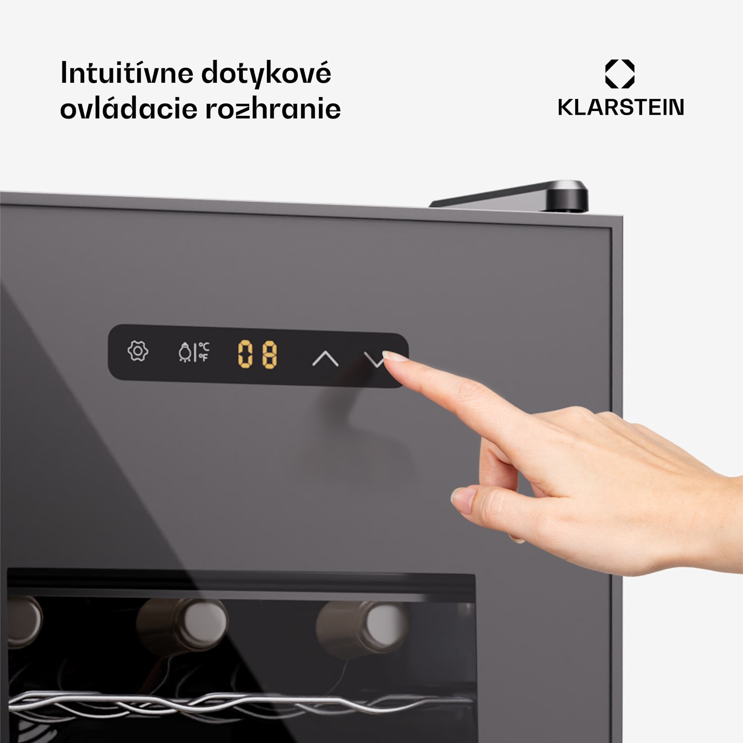 Silent Vino 15 Uno Chladnička na víno 39 l / 15 fliaš 5-18 °C Dotyková 39 Ltr | 1 chladiaca zóna | Čierna