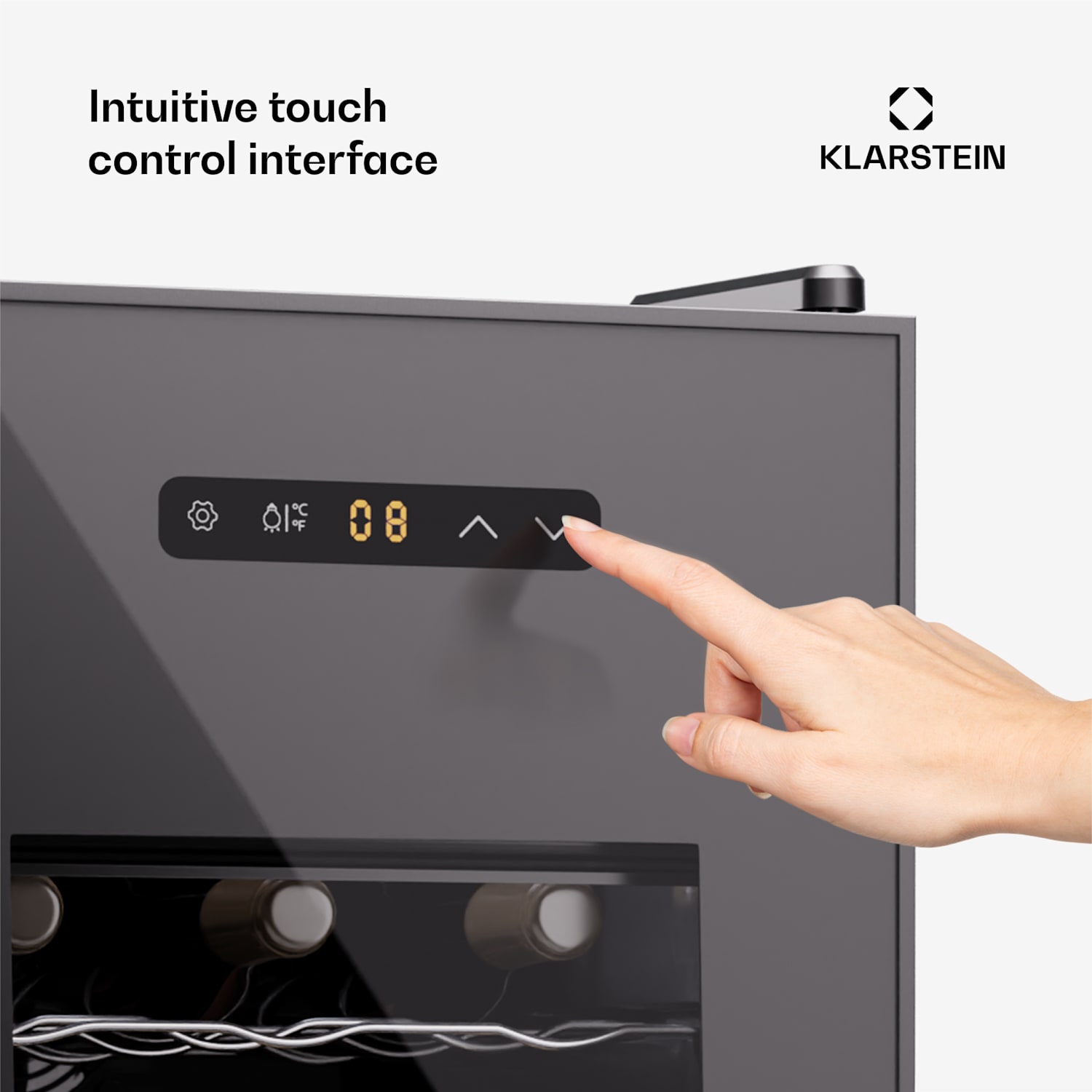 Silent Vino 15 Uno wijnkoelkast 39 l / 15 fl 5-18 °C touch 39 Ltr | 1 koelzone | Zwart