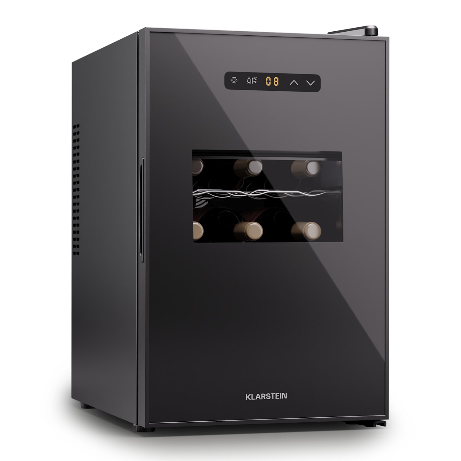 Silent Vino 15 Uno Nevera par vino 39 L / 15 botellas 5-18 °C Touch 39 Ltr | 1 zona de refrigeración | Negro